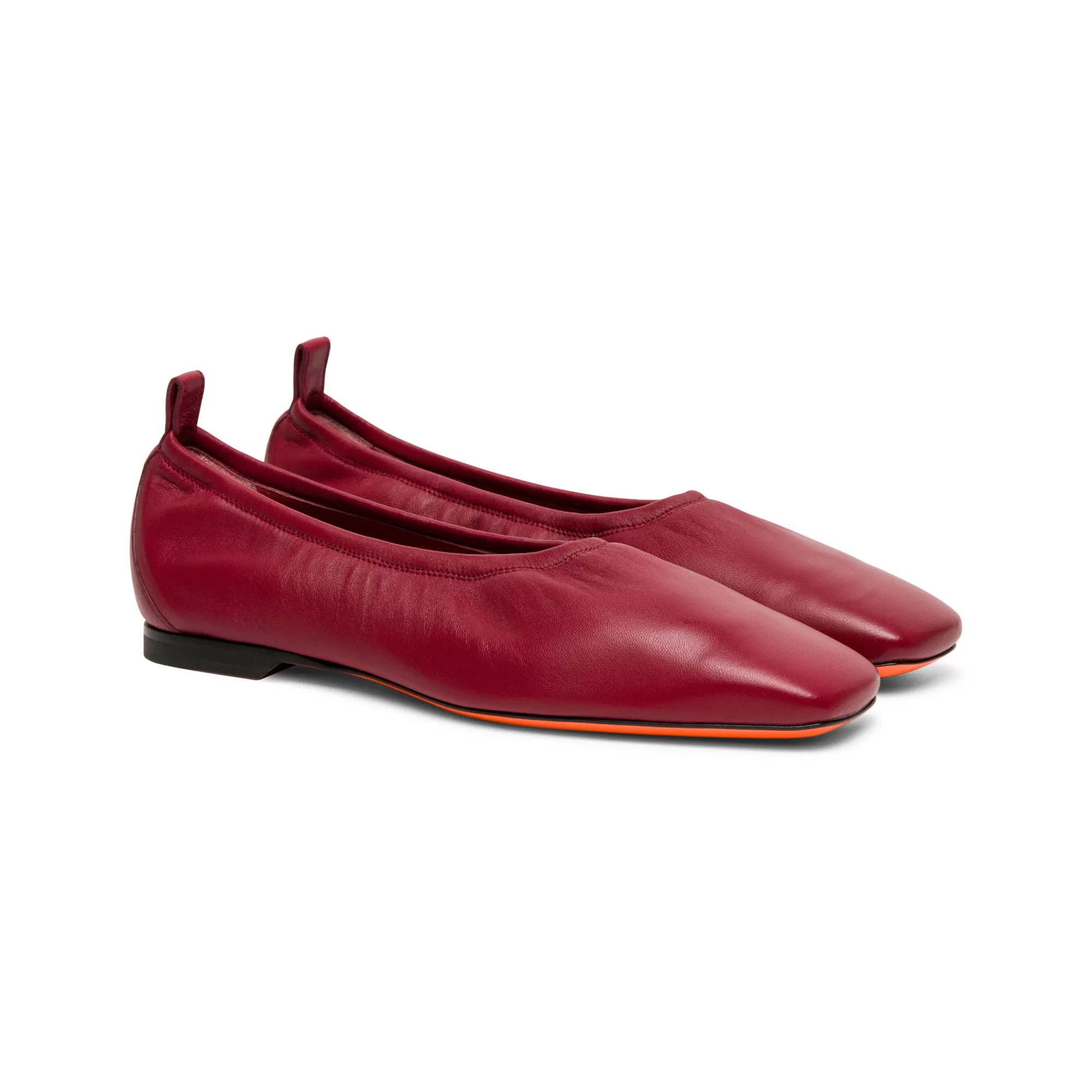 Discount Ballerina da donna in pelle rossa Vedi tutte le calzature | Scarpe basse