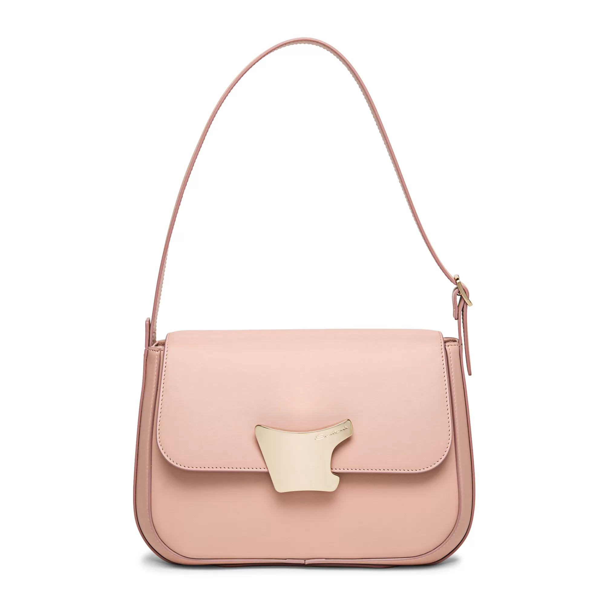 New Borsa a spalla in pelle rosa Borse