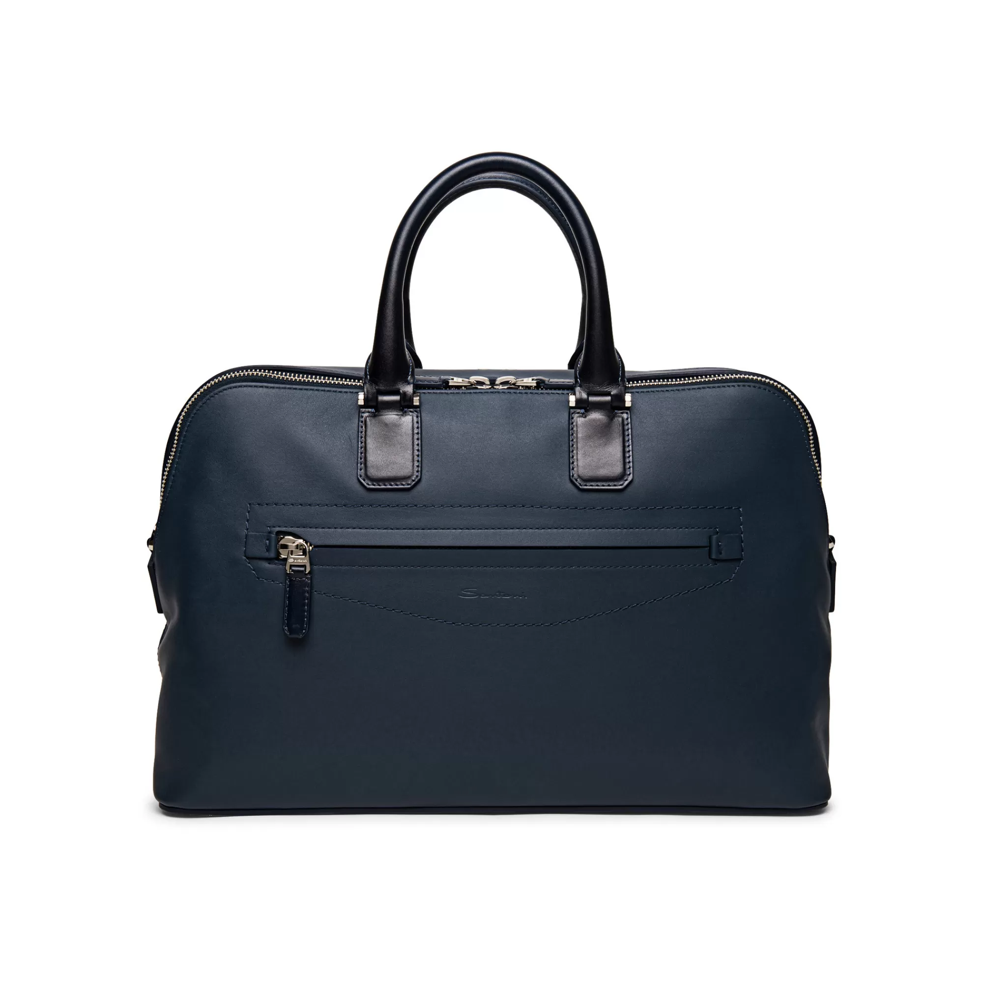 Sale Borsa porta pc in pelle blu Borse & Zaini