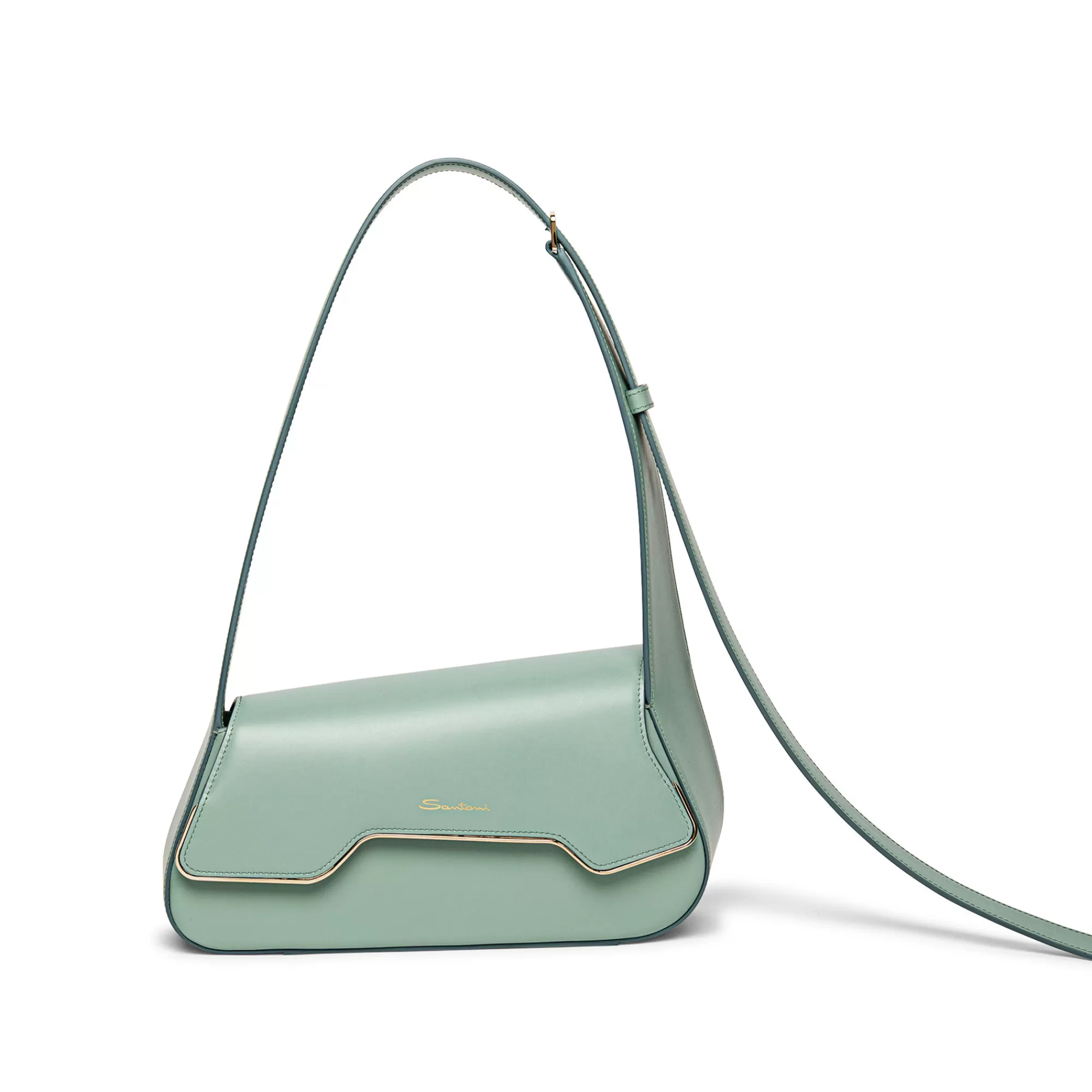 Flash Sale Borsa ThePluto in pelle verde acqua Borse