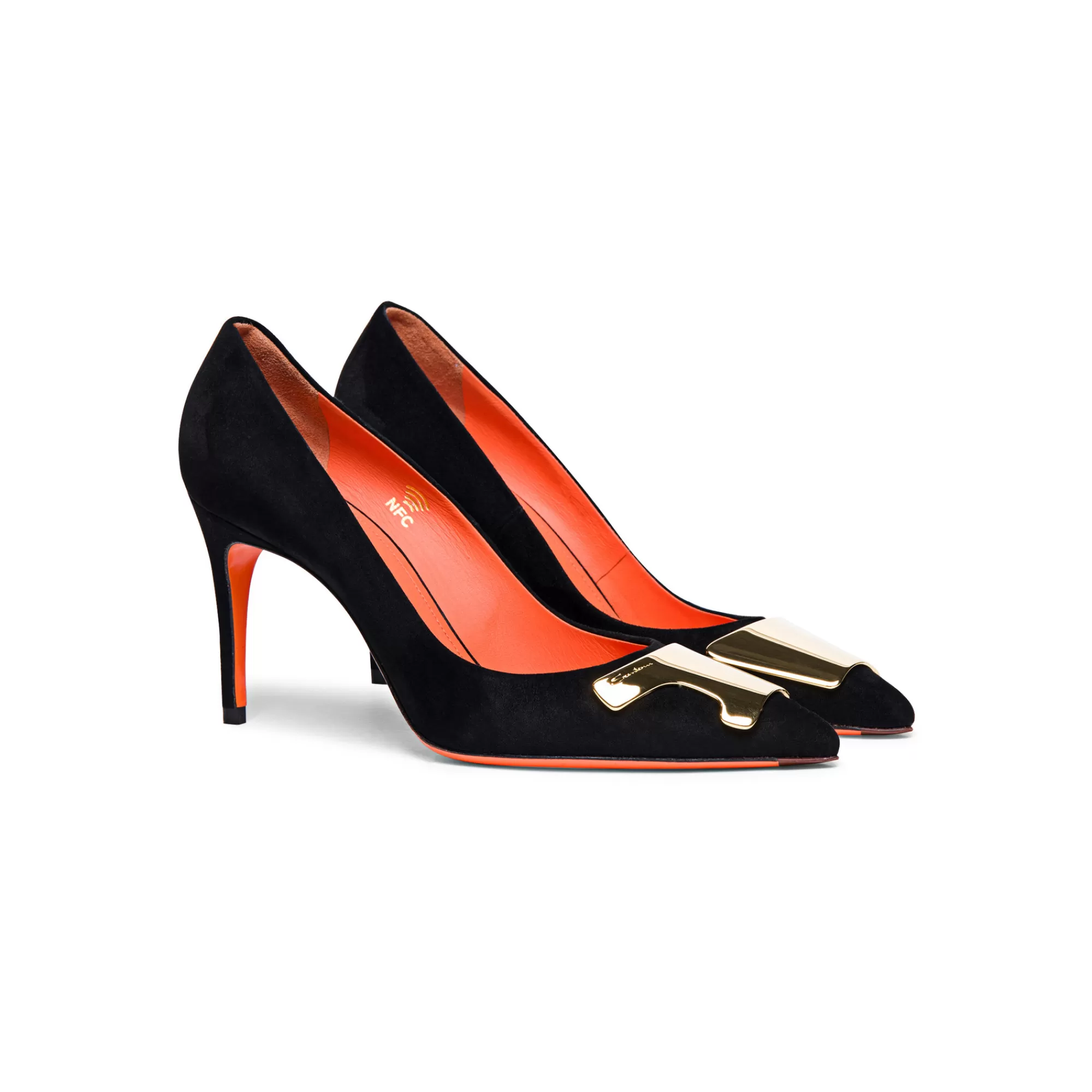 Sale Décolleté Sibille tacco alto da donna in suede nero Vedi tutte le calzature | Décolletés