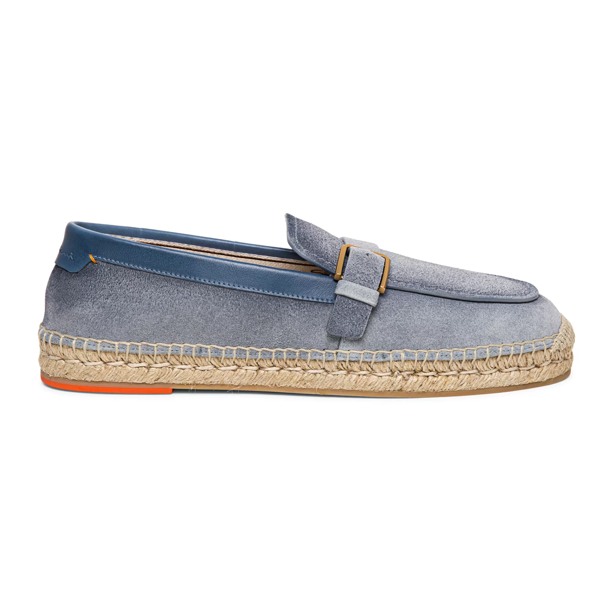 Hot Espadrillas con mono fibbia da uomo in suede azzurro Vedi tutte le calzature | Sandali