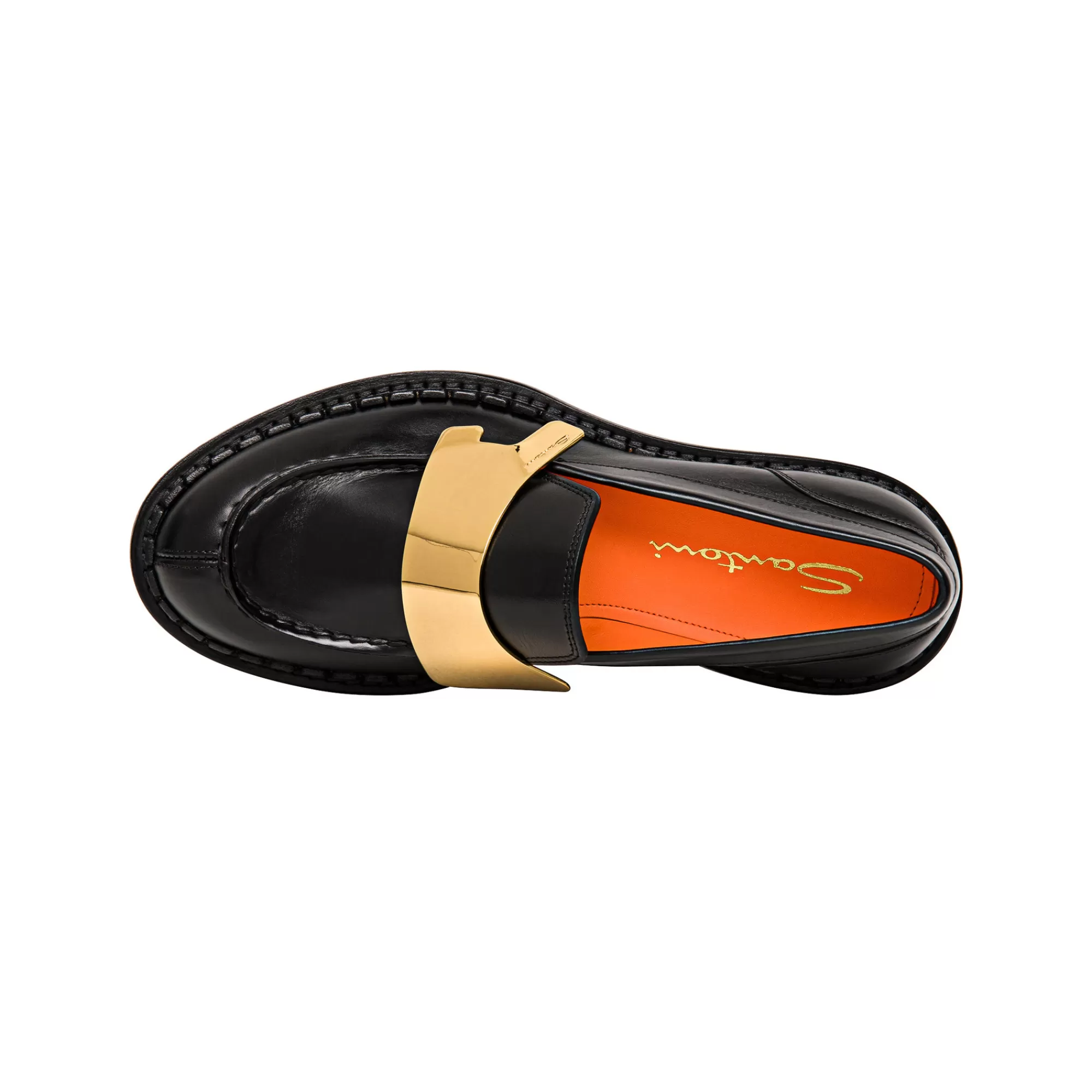 Best Sale Mocassino Alfie con placca doppia fibbia da donna in pelle nera Vedi tutte le calzature | Scarpe basse