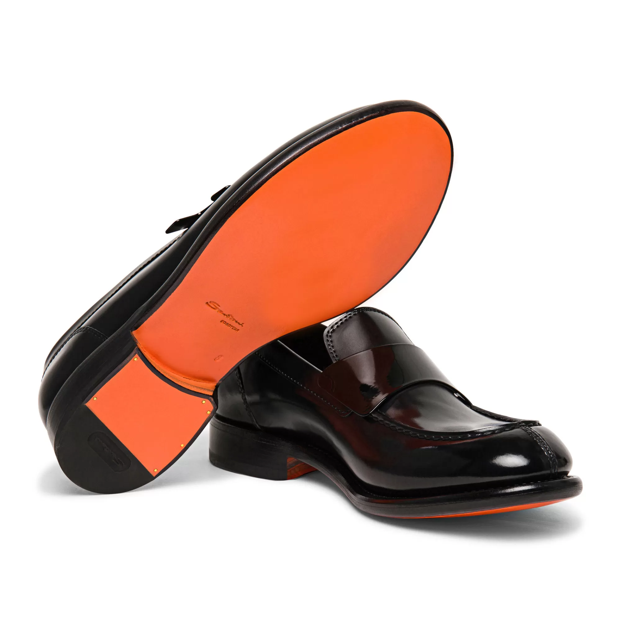 Cheap Mocassino Alfie con placca doppia fibbia da uomo in pelle nera Vedi tutte le calzature | Mocassini