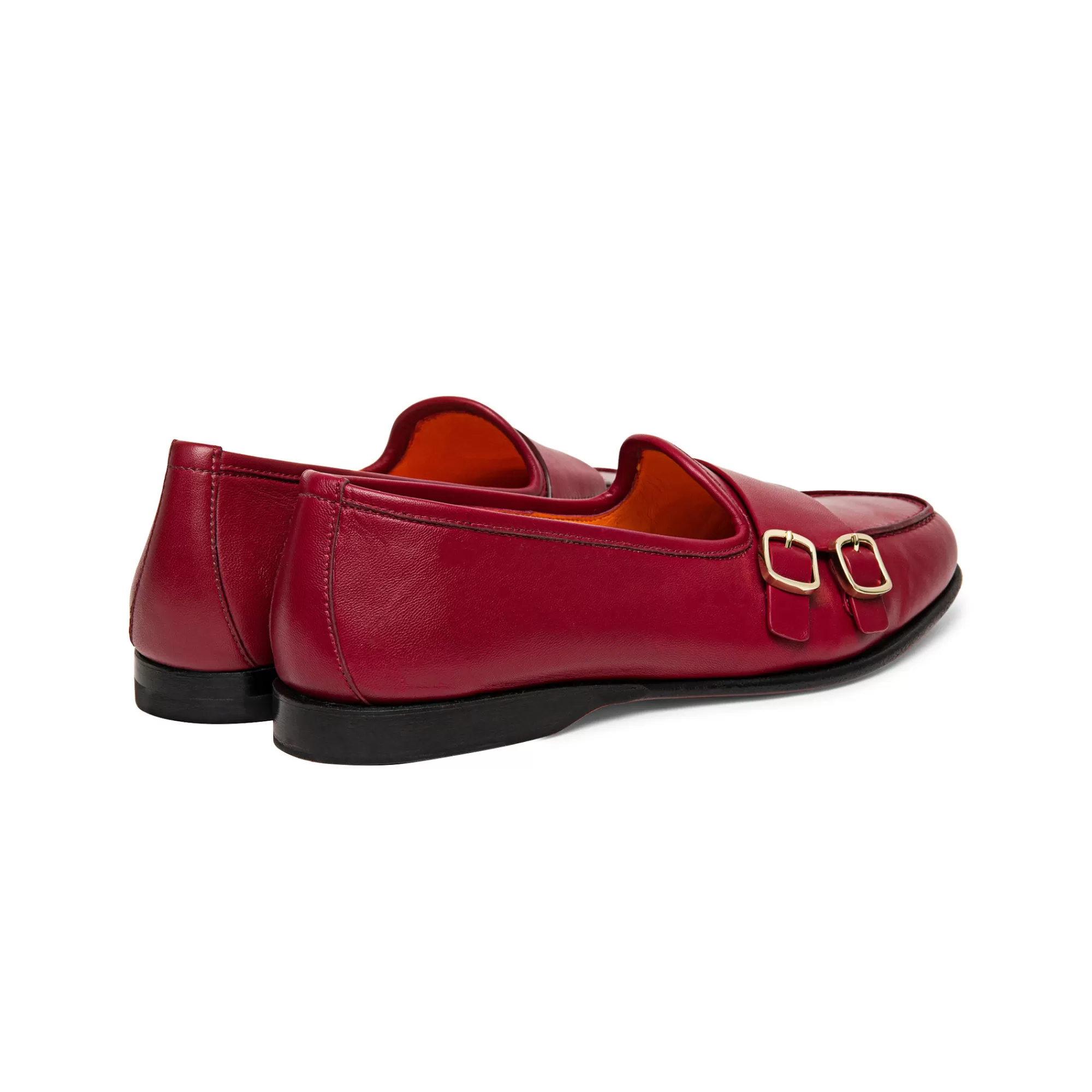 Best Mocassino Andrea con doppia fibbia da donna in pelle rossa Vedi tutte le calzature | Scarpe basse