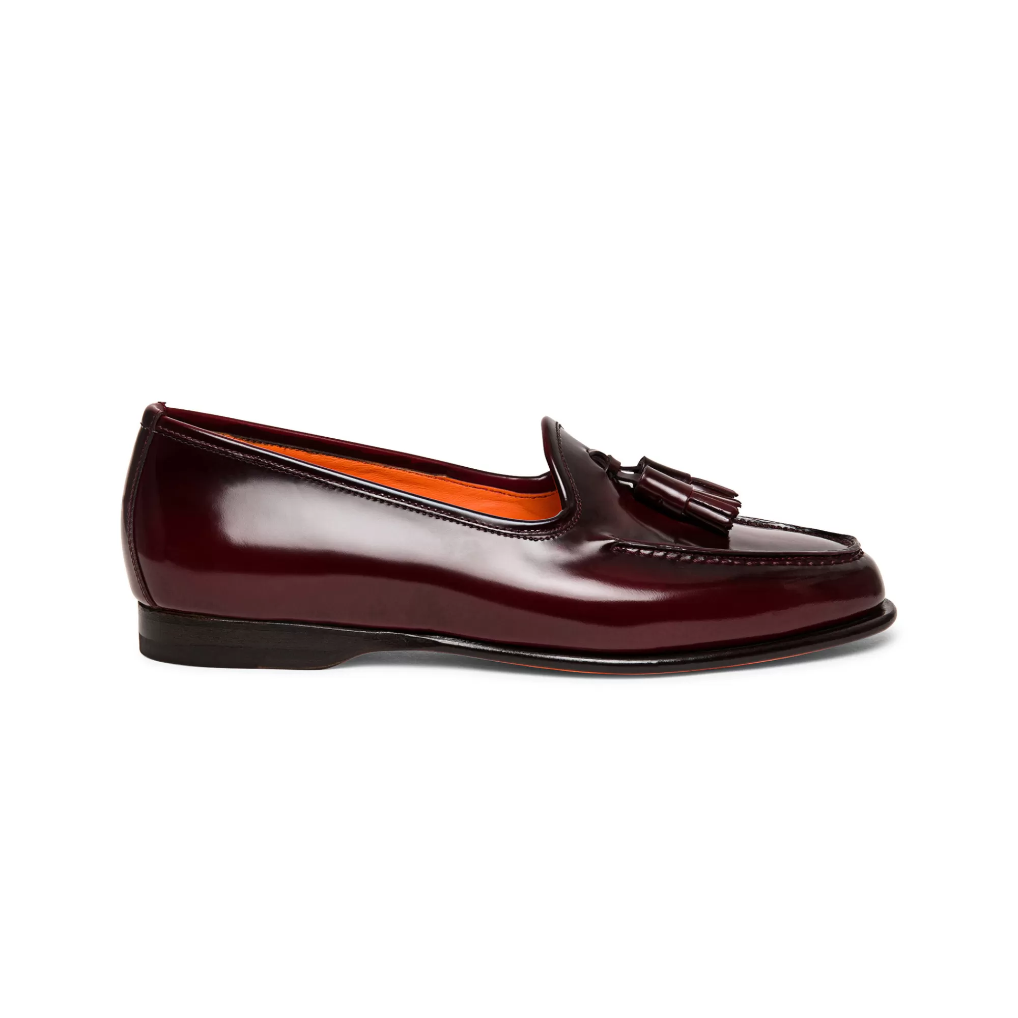 Online Mocassino Andrea con nappe da donna in pelle lucida rossa Vedi tutte le calzature | Scarpe basse