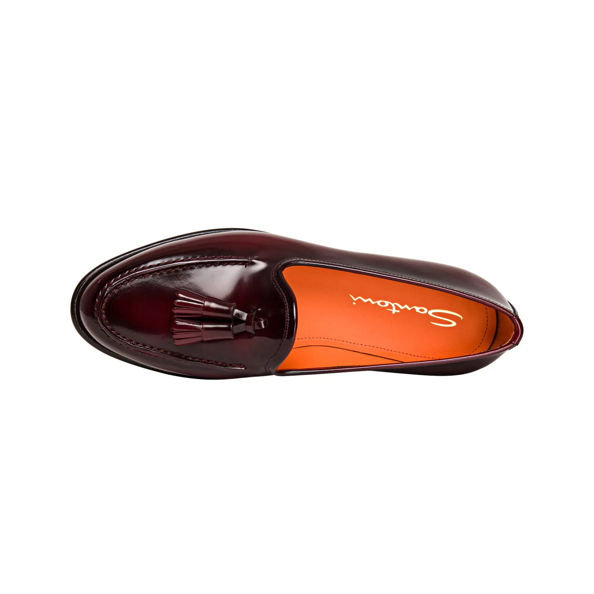 Online Mocassino Andrea con nappe da donna in pelle lucida rossa Vedi tutte le calzature | Scarpe basse