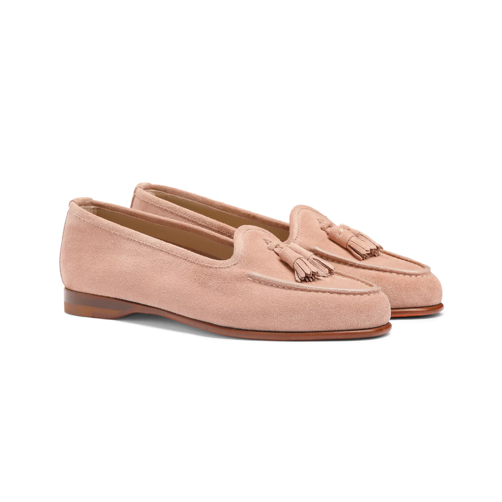 Fashion Mocassino Andrea con nappe da donna in suede rosa Vedi tutte le calzature | Scarpe basse