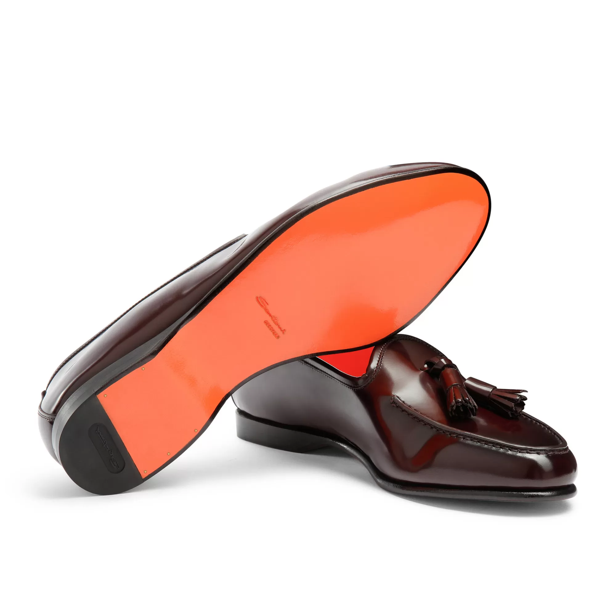Best Mocassino Andrea con nappe da uomo in pelle lucida bordeaux Vedi tutte le calzature | Mocassini