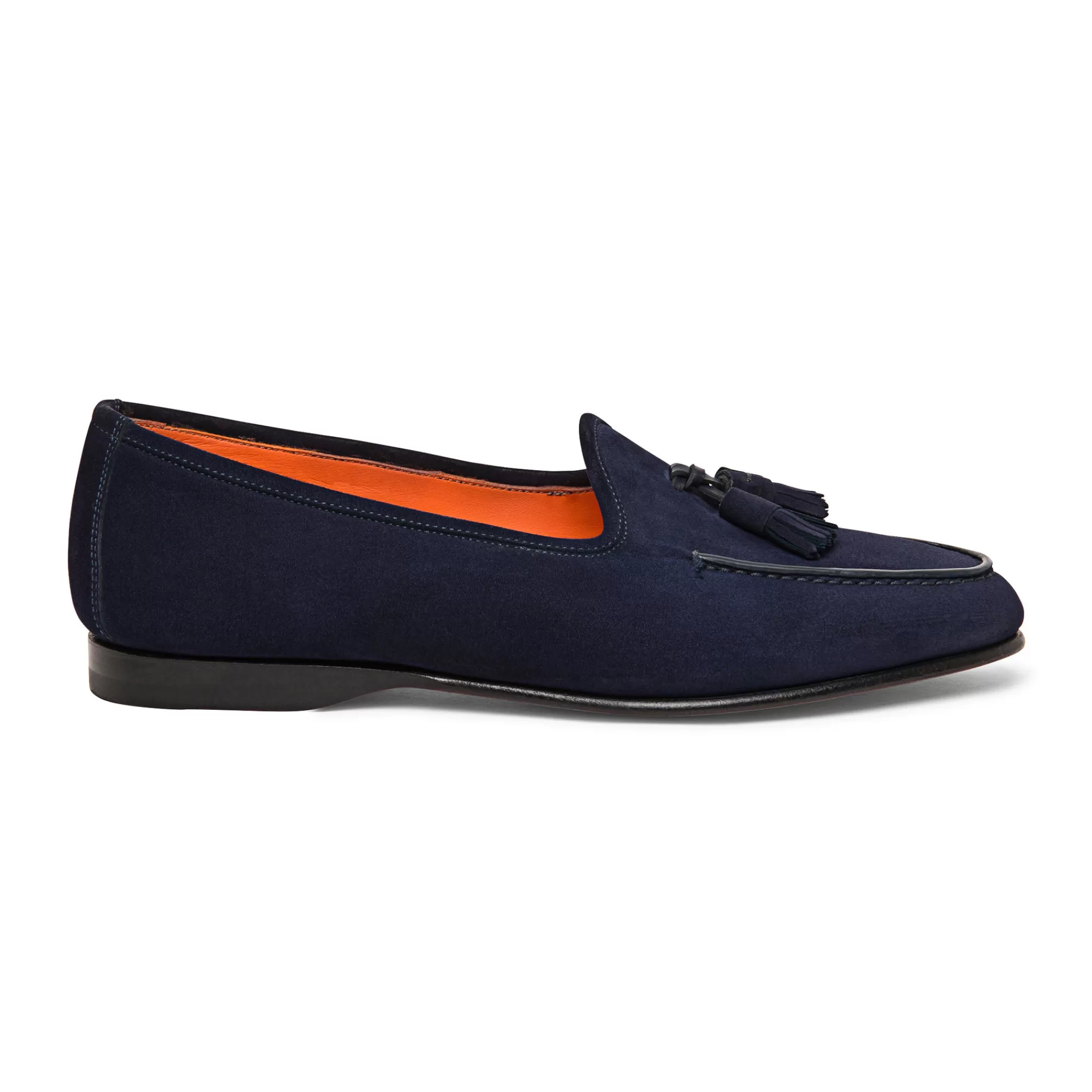 Discount Mocassino Andrea con nappe da uomo in suede blu Vedi tutte le calzature | Mocassini