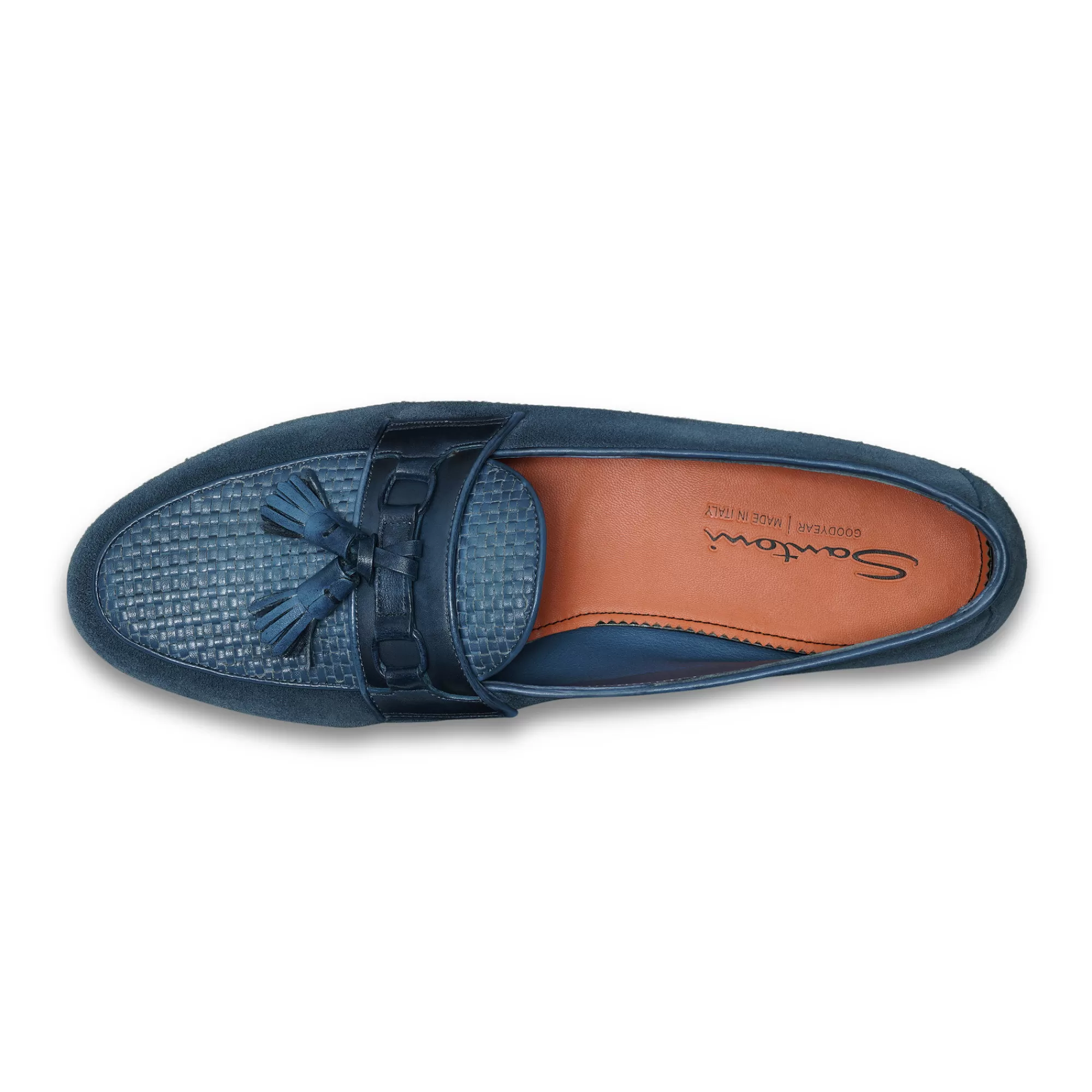 Best Mocassino Andrea con nappe da uomo in suede e pelle azzurro Mocassini | Vedi tutte le calzature