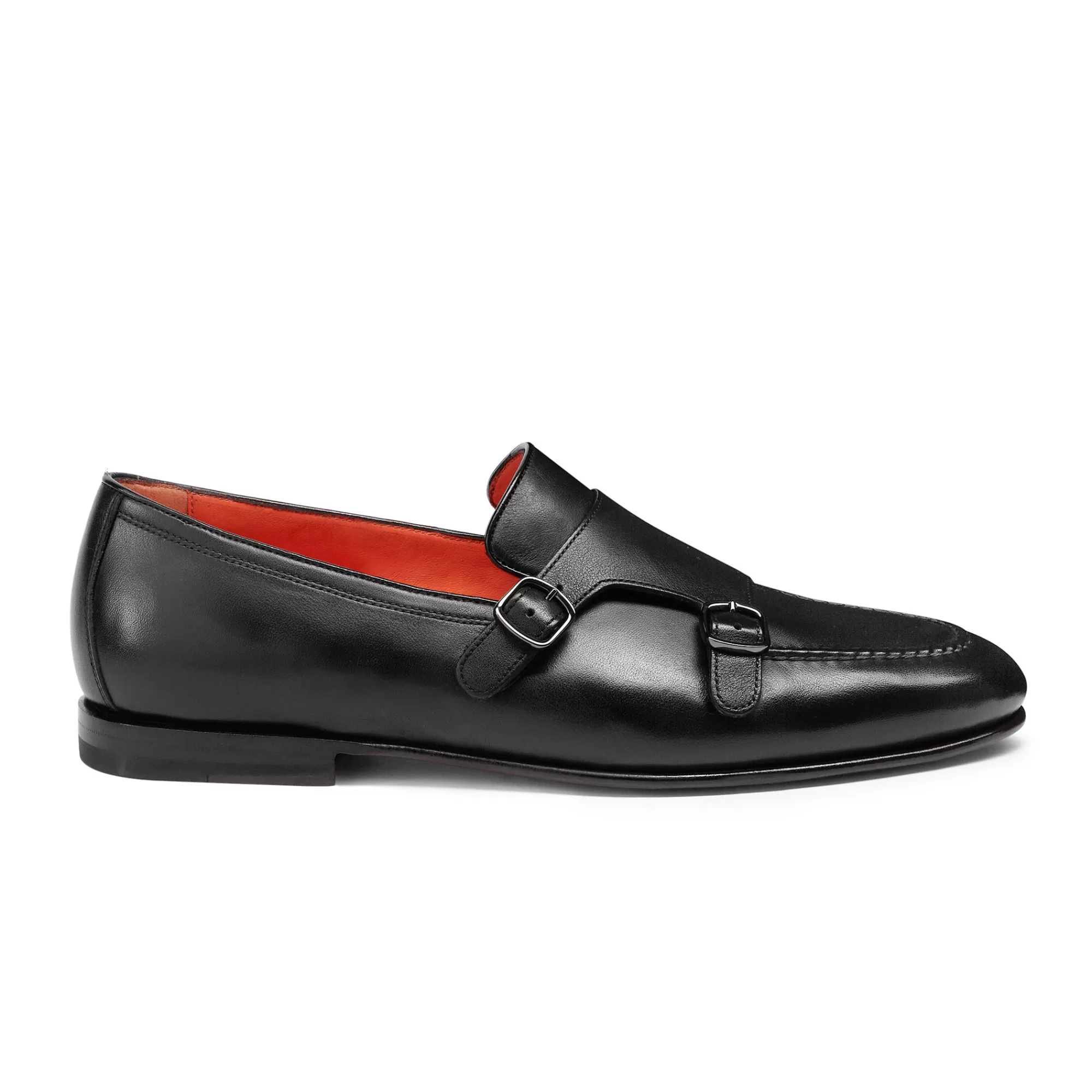 Hot Mocassino con doppia fibbia da uomo in pelle anticata nera | SUGGERIMENTI Vedi tutte le calzature | Doppia Fibbia