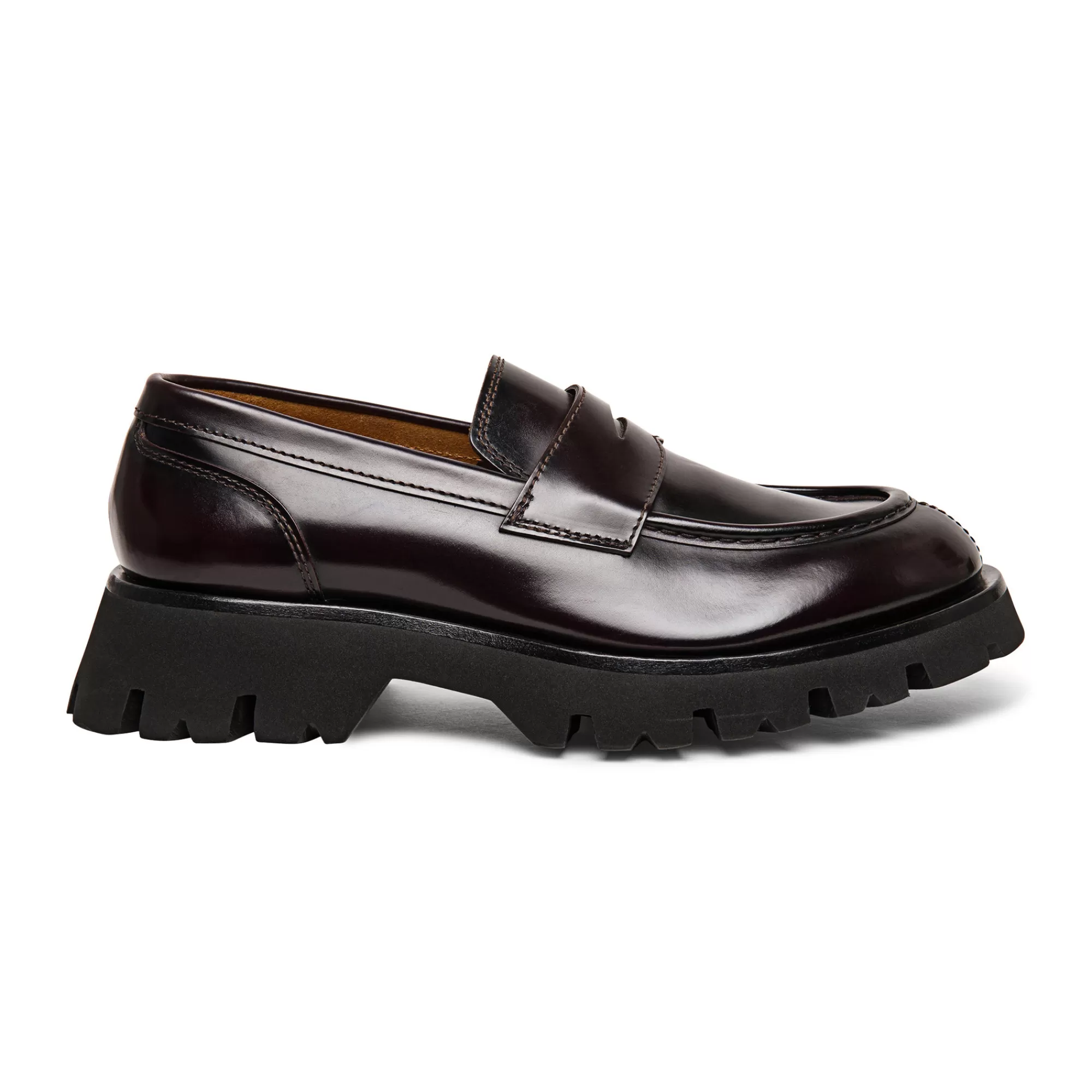 Hot Mocassino penny Alfie da uomo in pelle bordeaux Vedi tutte le calzature | Mocassini