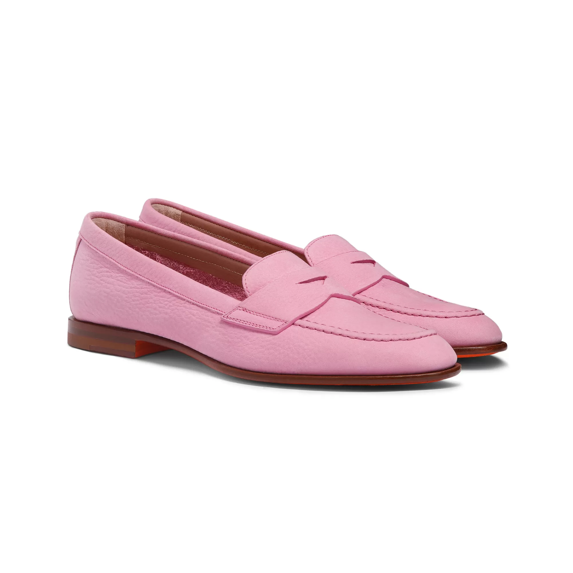 Best Sale Mocassino penny da donna in nabuck rosa Vedi tutte le calzature | Scarpe basse
