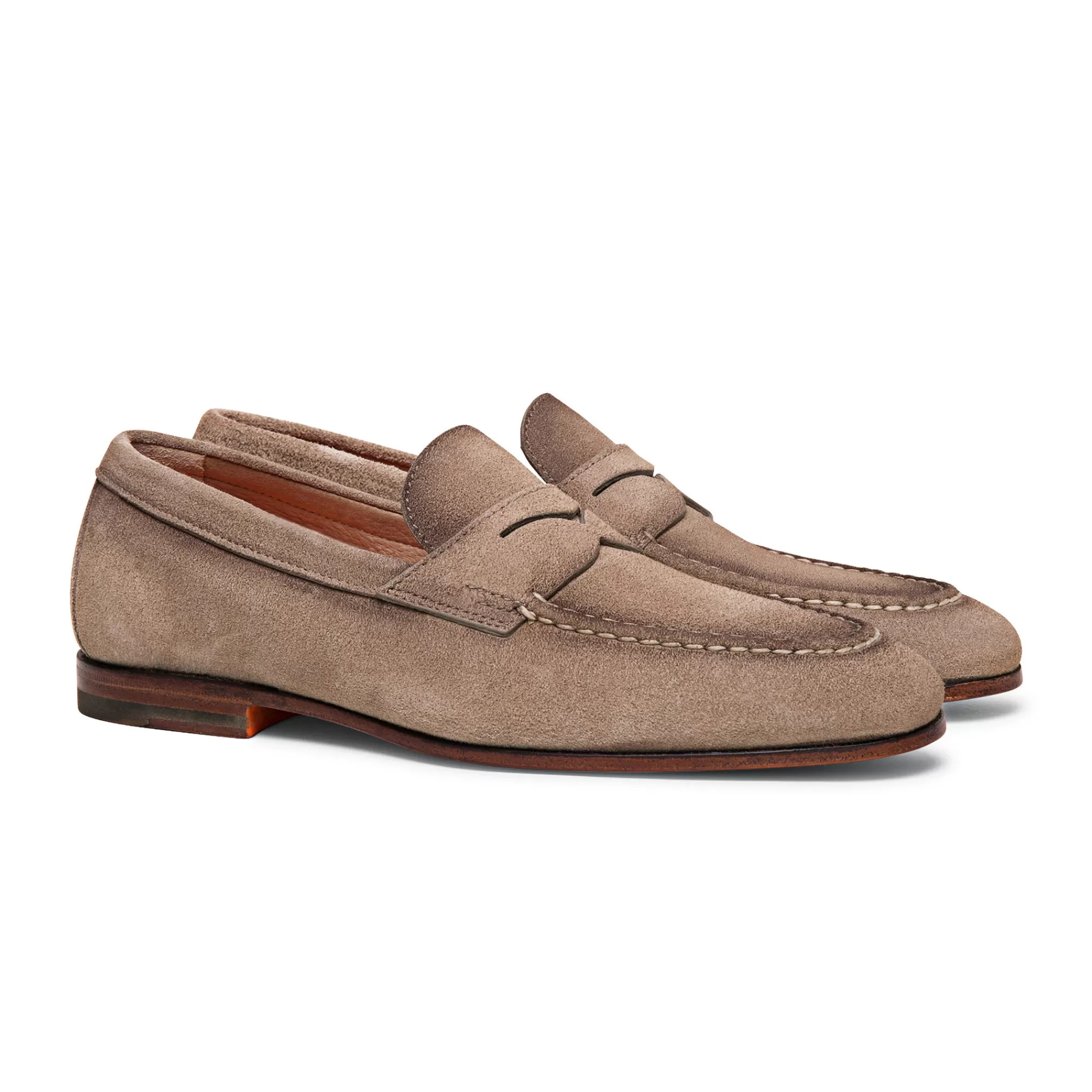 New Mocassino penny da uomo in suede beige | SUGGERIMENTI Vedi tutte le calzature | Mocassini