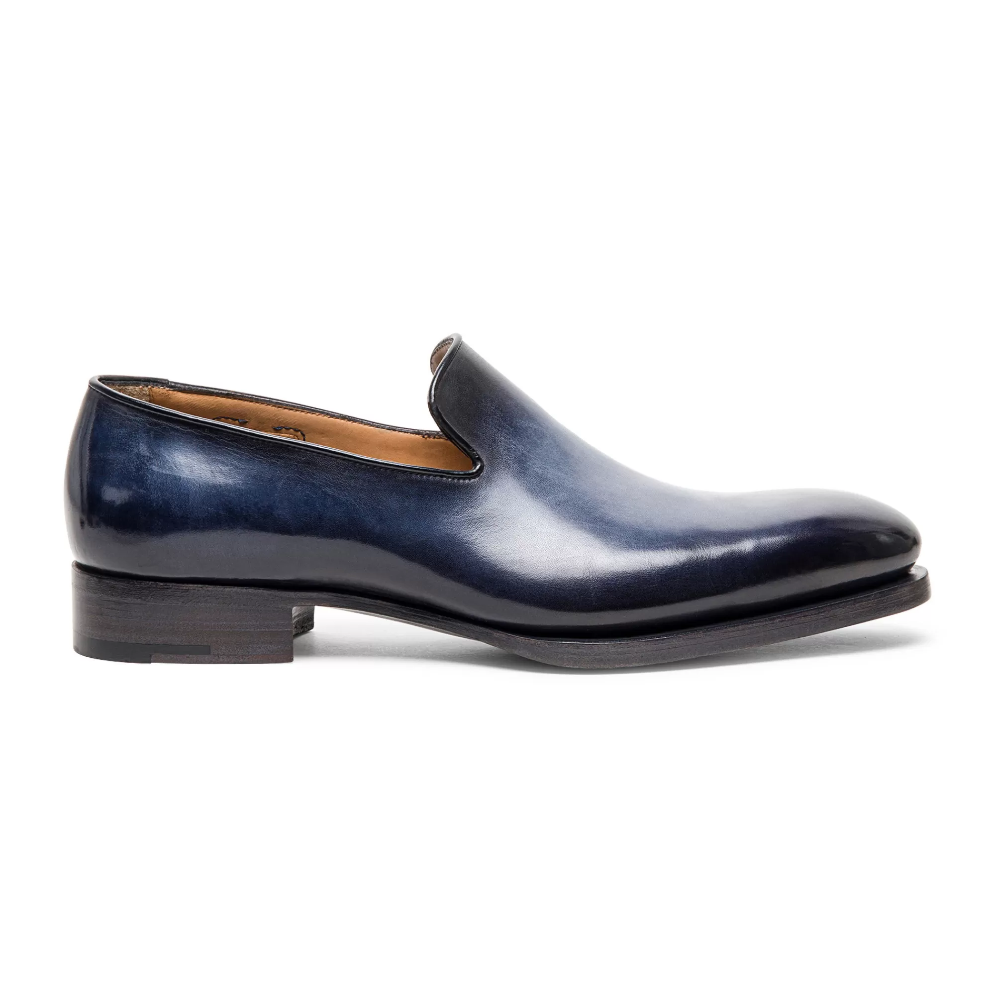 Discount Mocassino Uniqua da uomo in pelle anticata blu | SUGGERIMENTI Vedi tutte le calzature | Mocassini