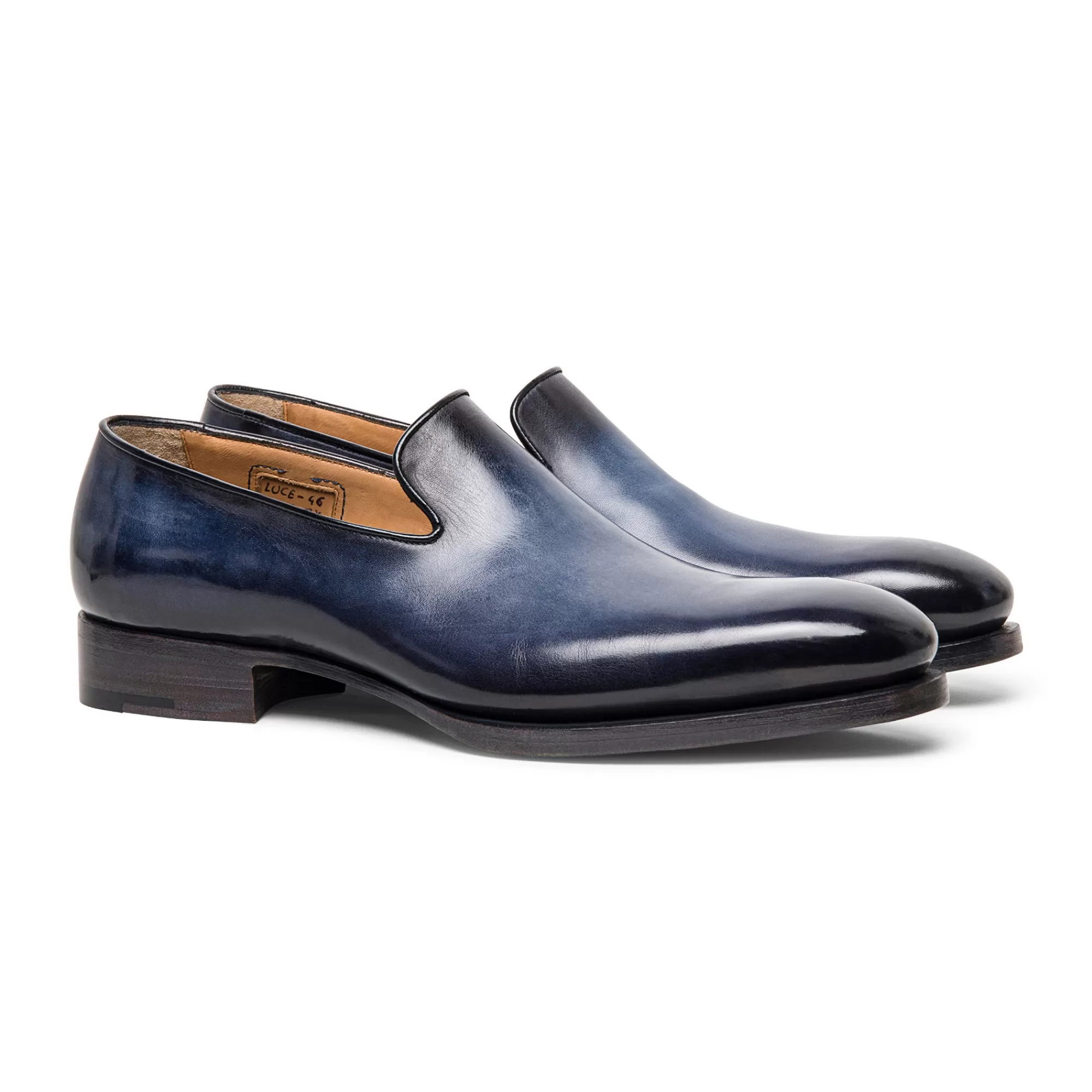 Discount Mocassino Uniqua da uomo in pelle anticata blu | SUGGERIMENTI Vedi tutte le calzature | Mocassini