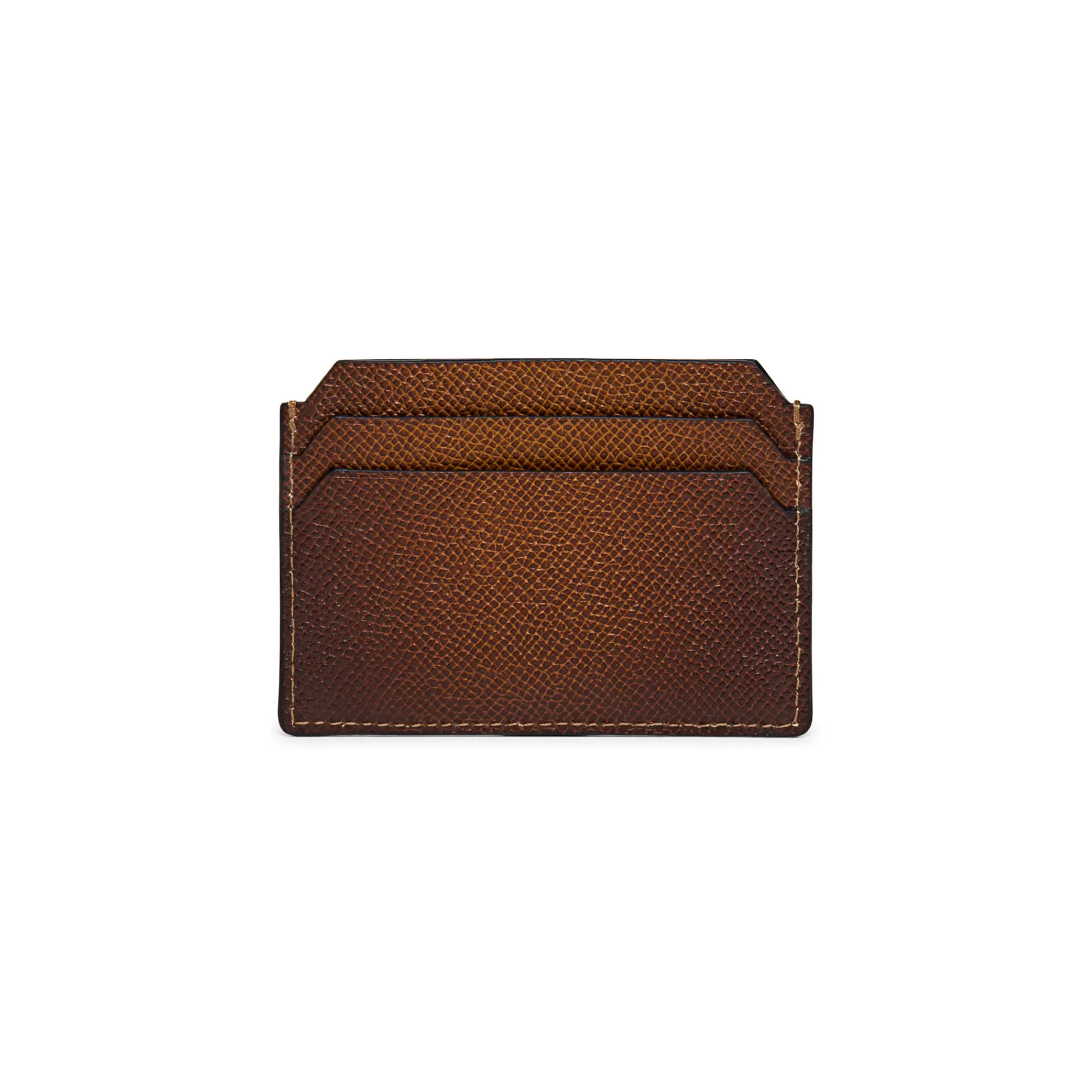 Cheap Porta carte di credito in saffiano marrone Piccola pelletteria | Piccola pelletteria