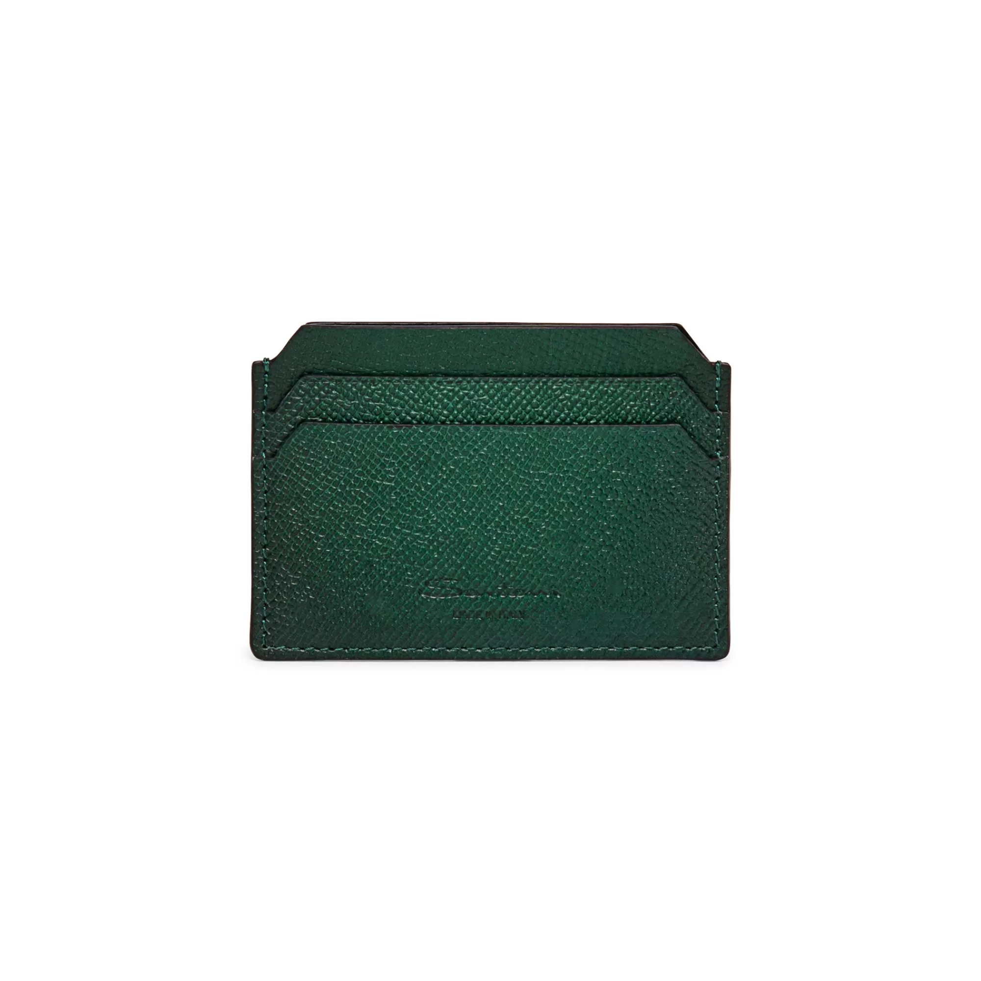 Clearance Porta carte di credito in saffiano verde Piccola pelletteria | Piccola pelletteria