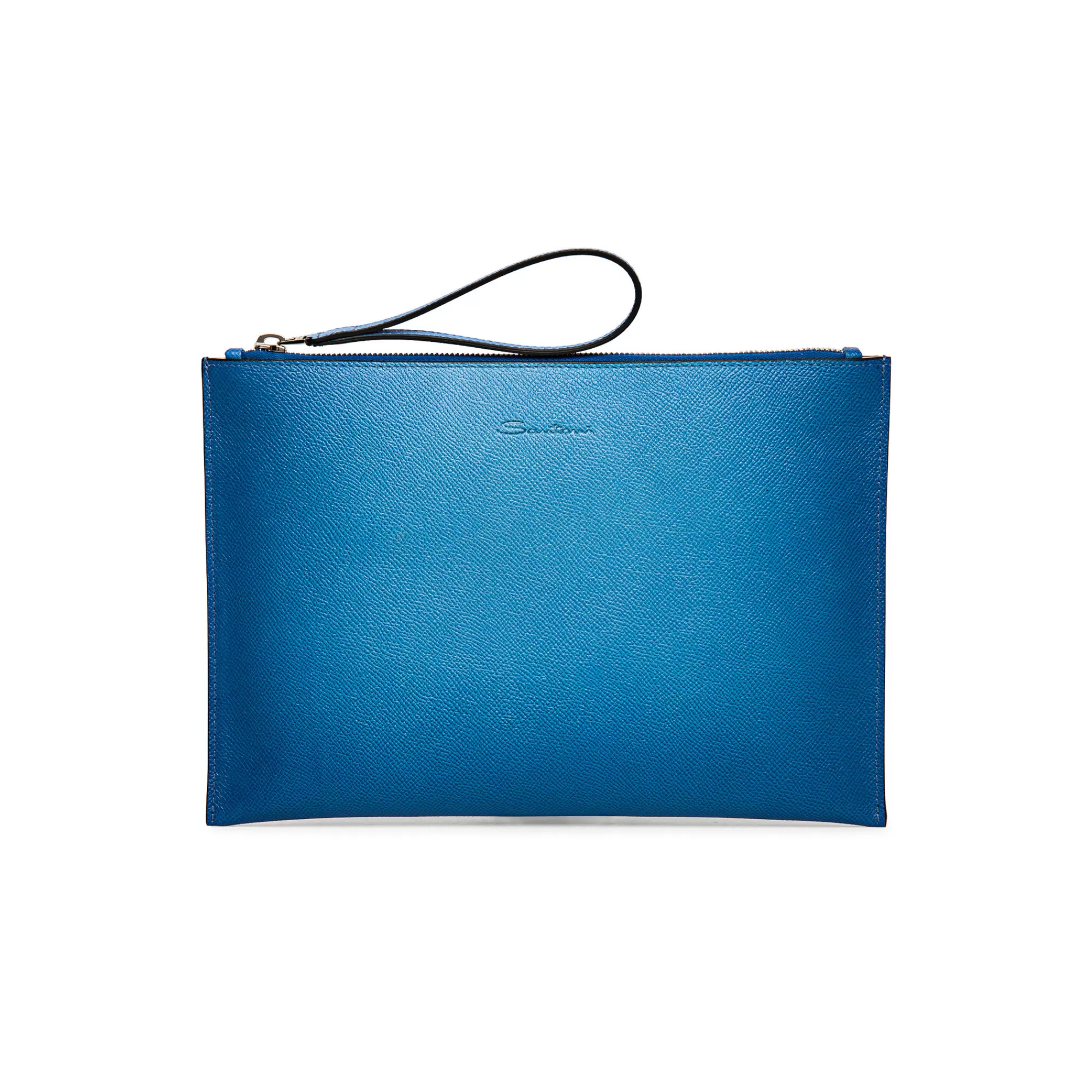 Flash Sale Pouch in saffiano azzurro Piccola pelletteria | Piccola pelletteria