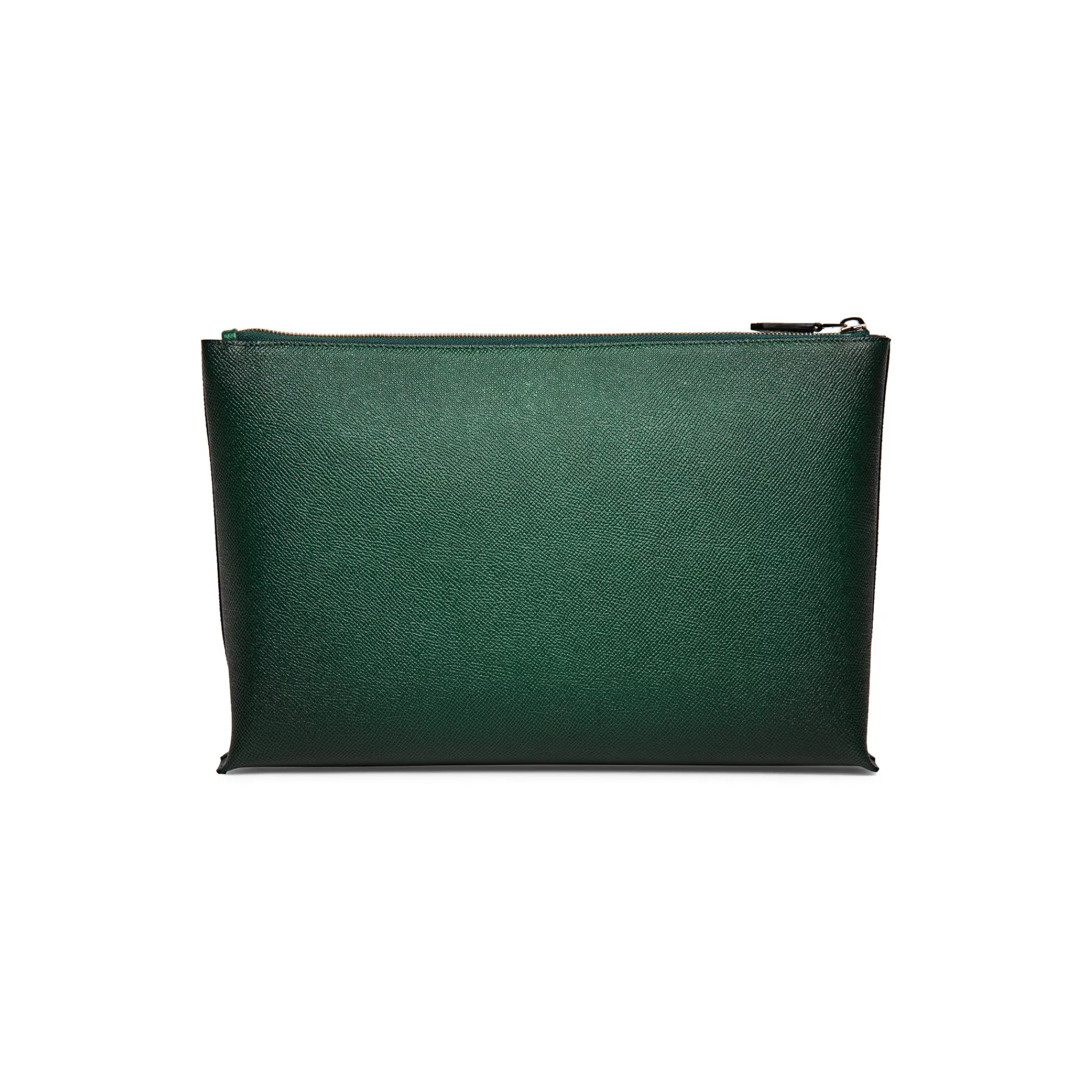 Discount Pouch in saffiano verde Piccola pelletteria | Piccola pelletteria