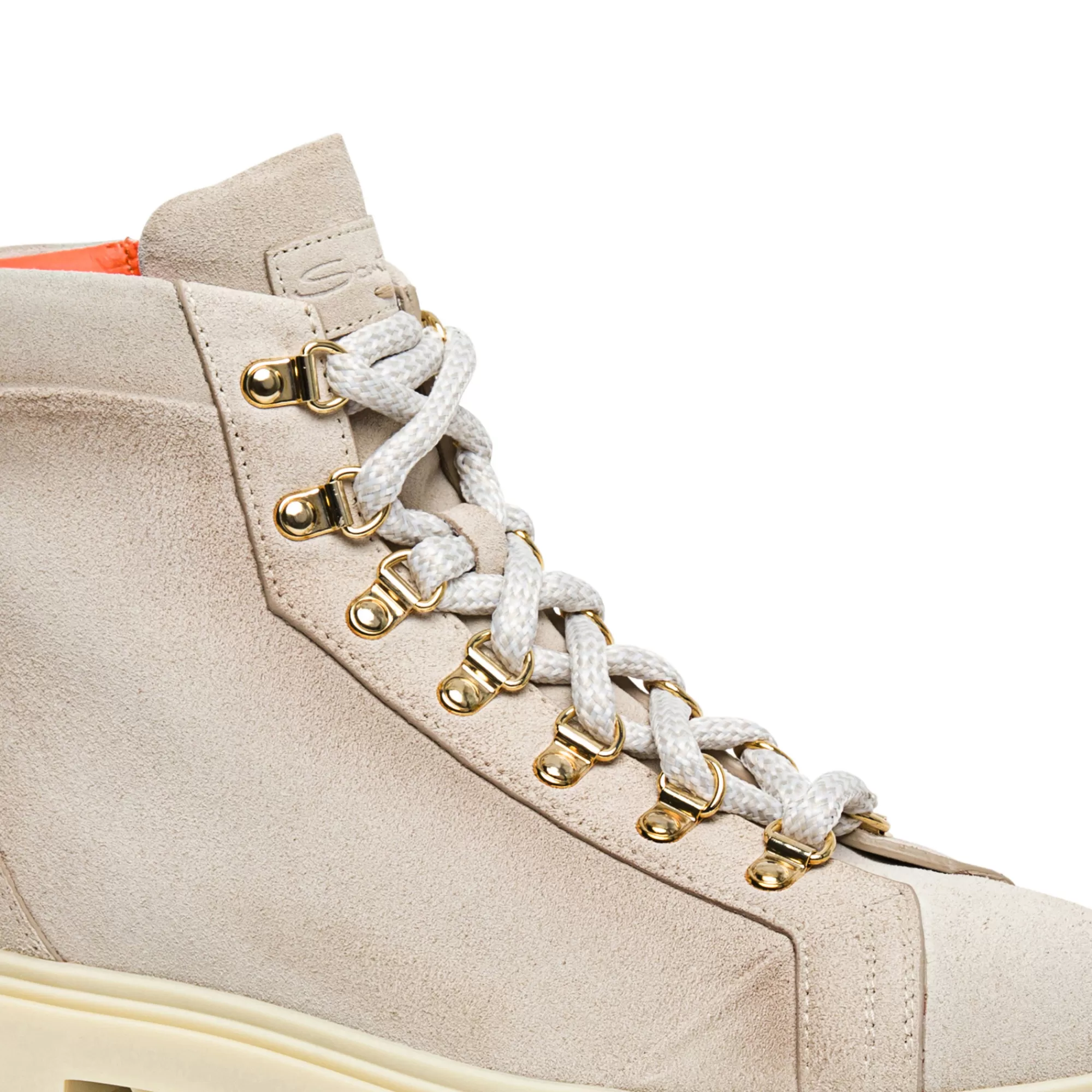 Discount Scarponcino da montagna da uomo in suede bianco Vedi tutte le calzature | Stivali