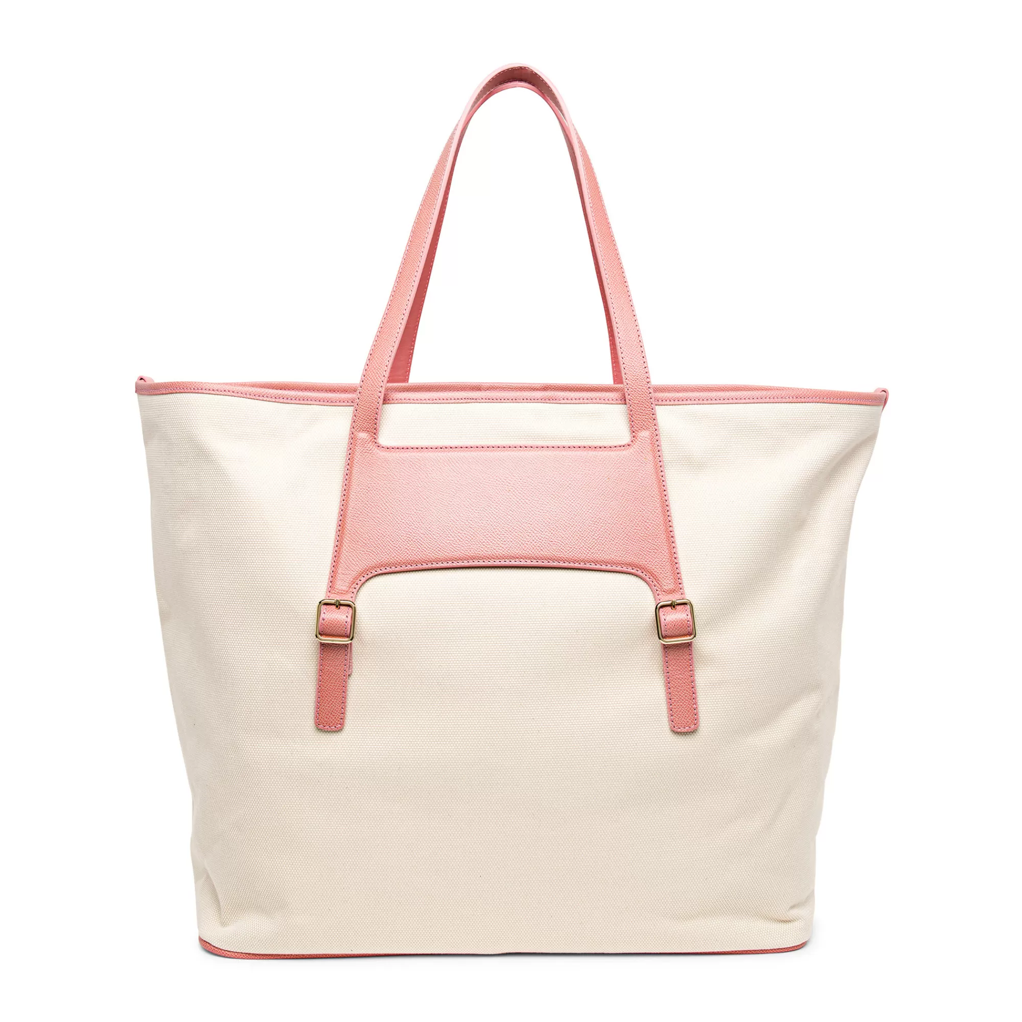 Sale Shopping bag in canvas e saffiano rosa Borse