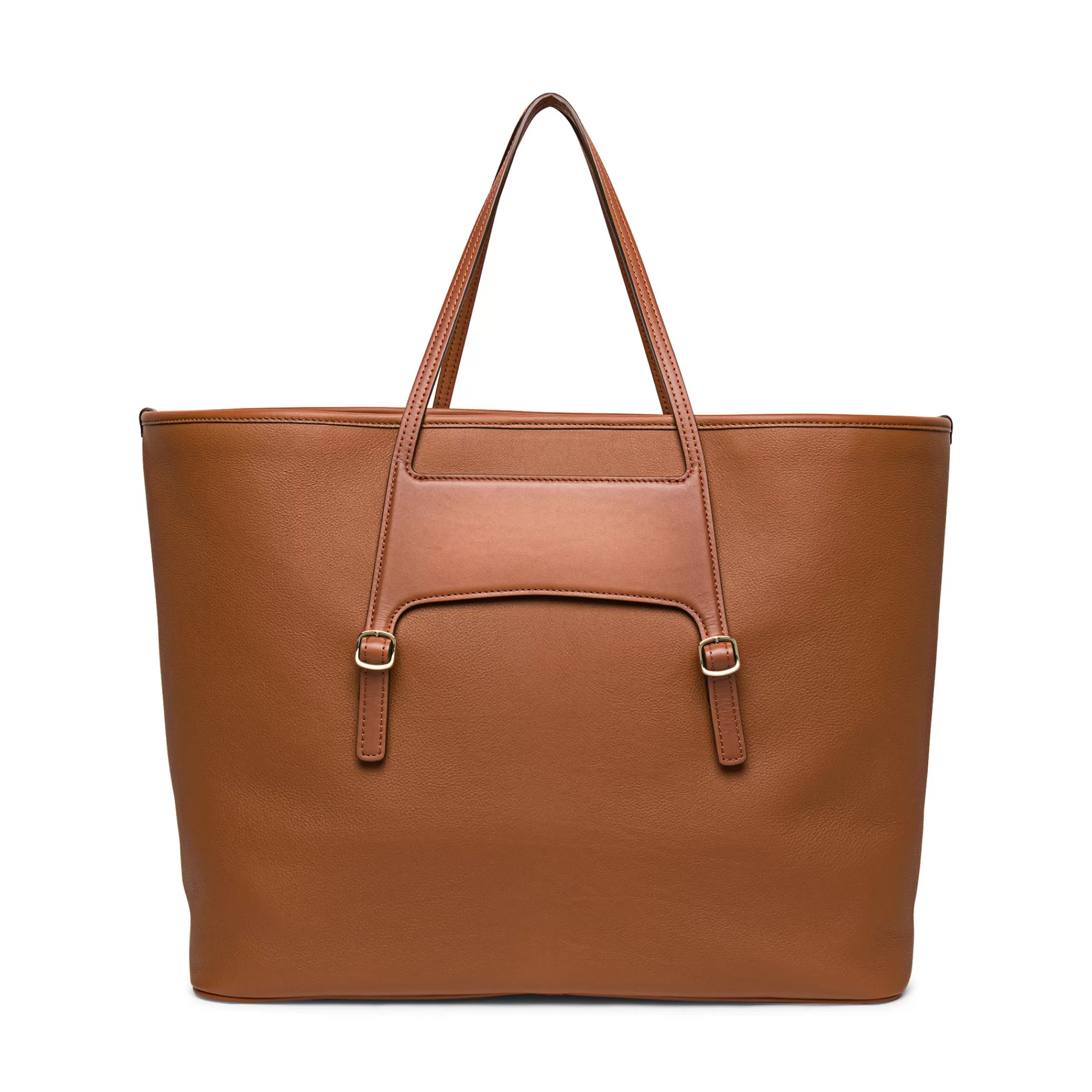 Cheap Shopping bag in pelle marrone Borse