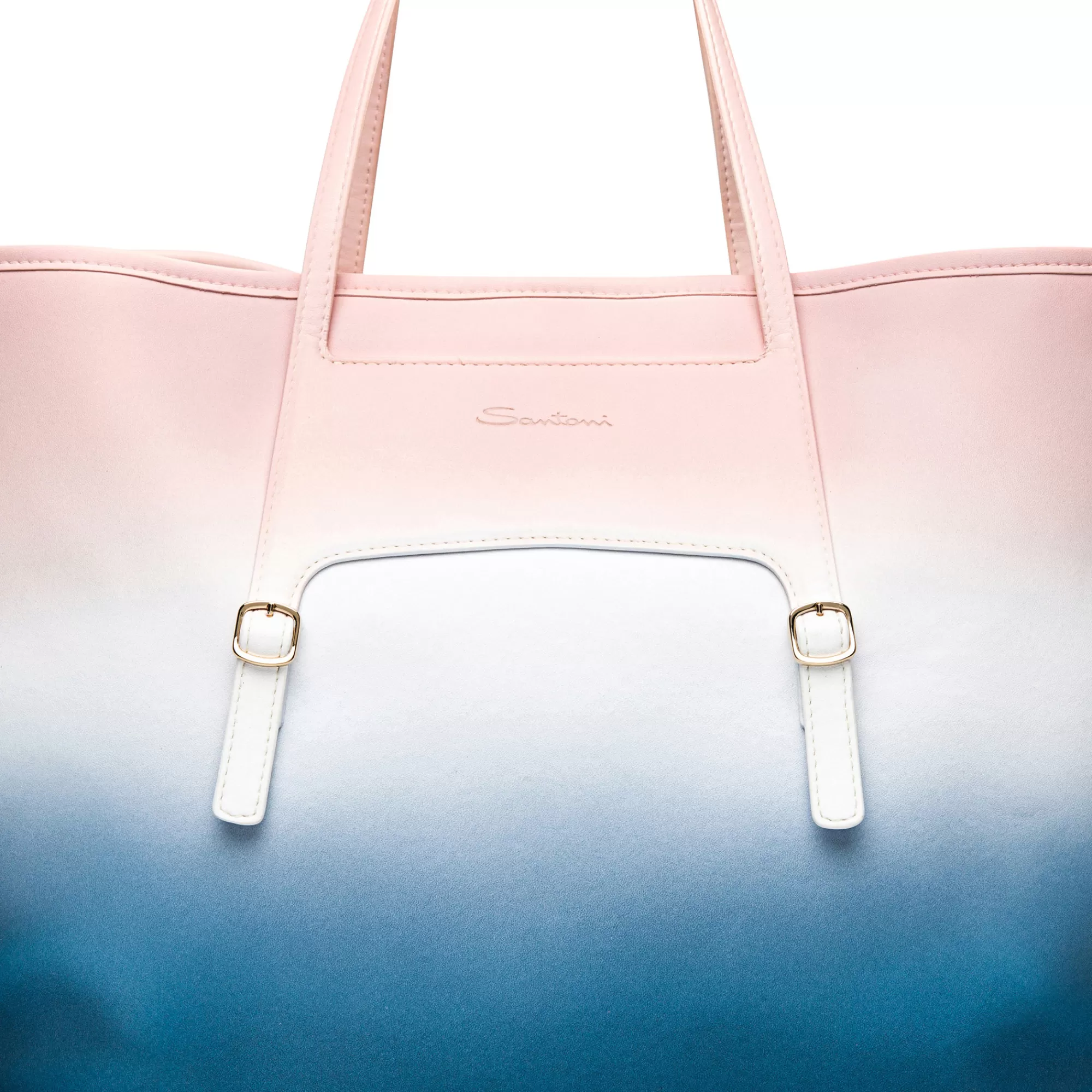 Flash Sale Shopping bag in pelle rosa, bianca e blu Borse | Vedi tutte le calzature