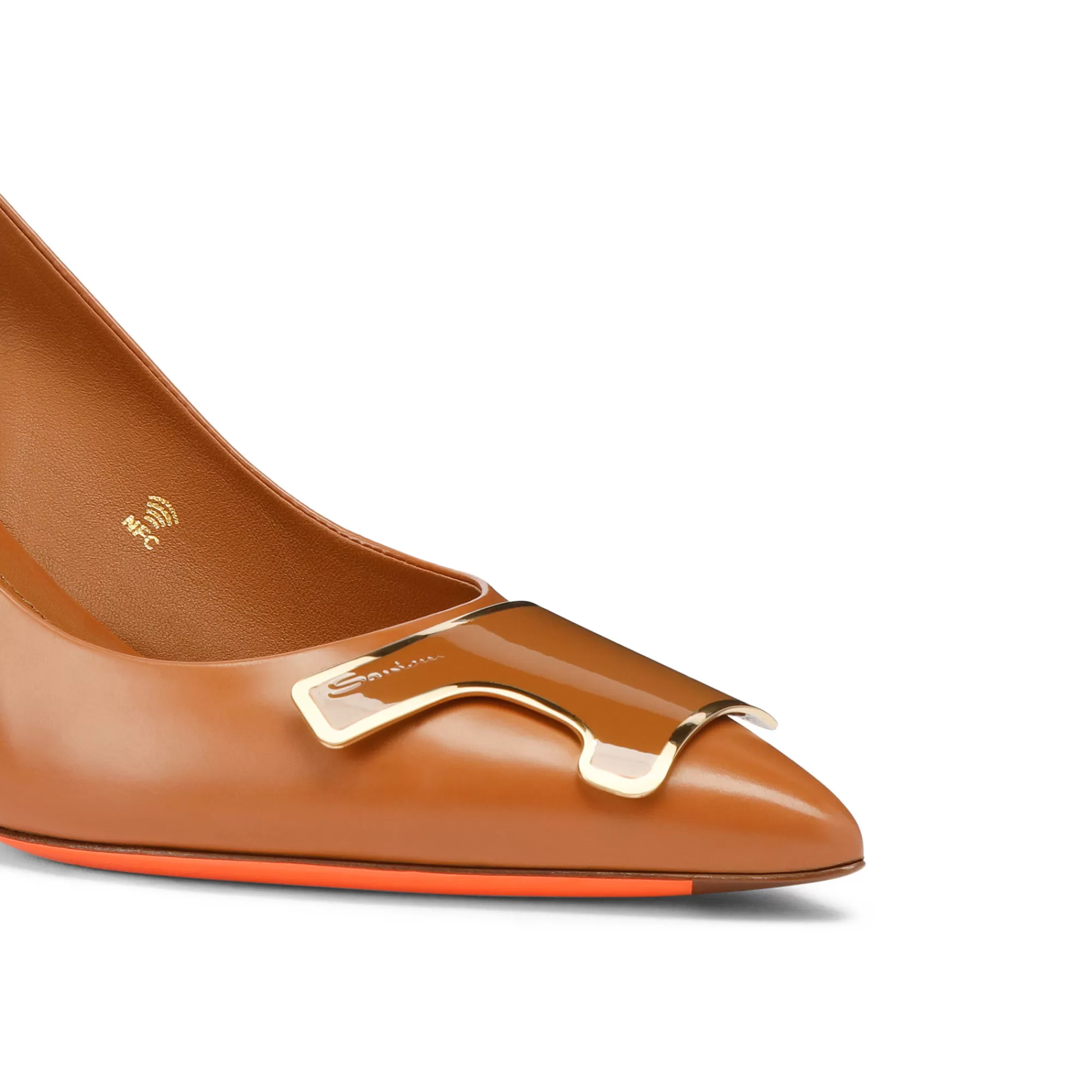 Best Slingback Sibille tacco medio da donna in pelle marrone Vedi tutte le calzature | Décolletés
