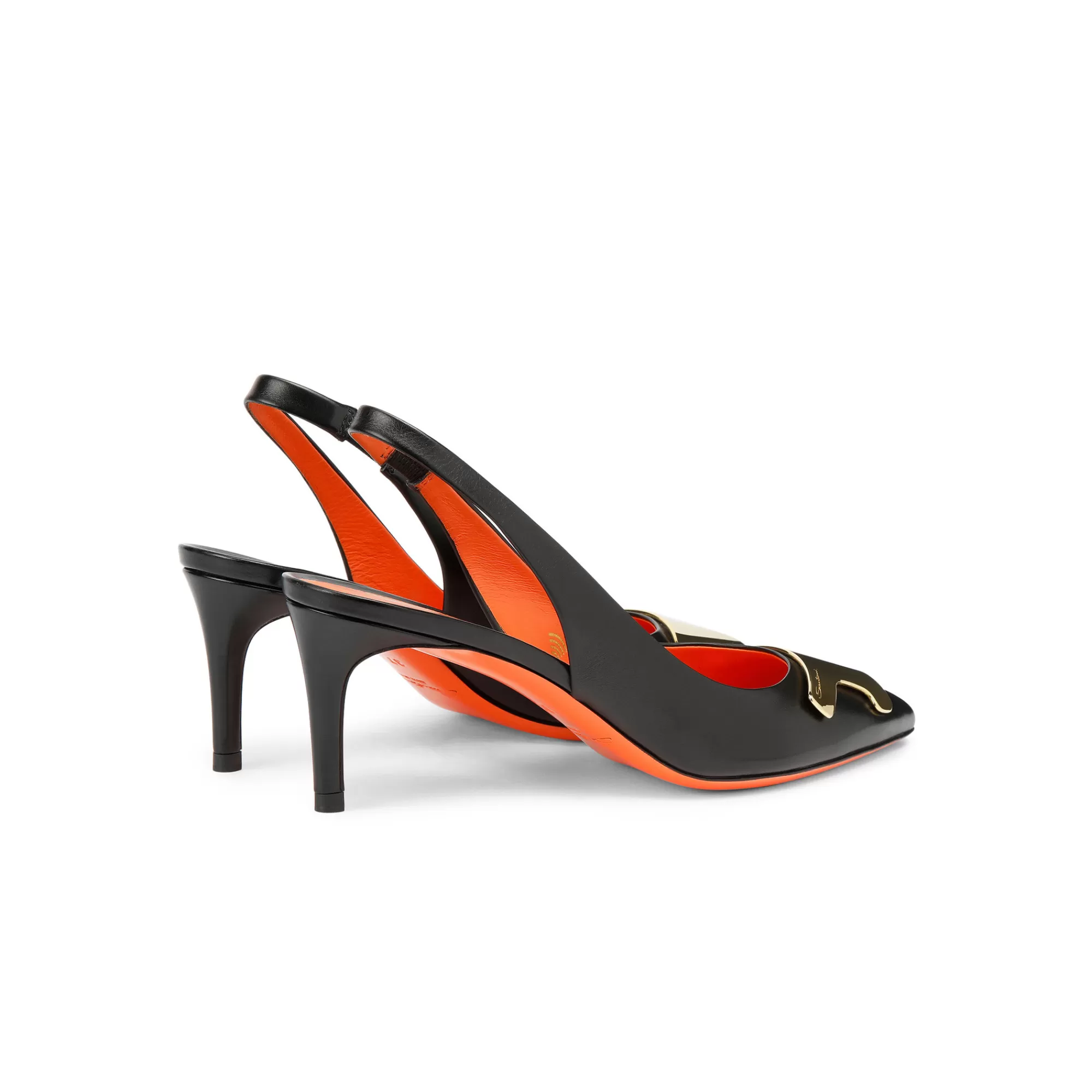 New Slingback Sibille tacco medio da donna in pelle nera Vedi tutte le calzature | Décolletés