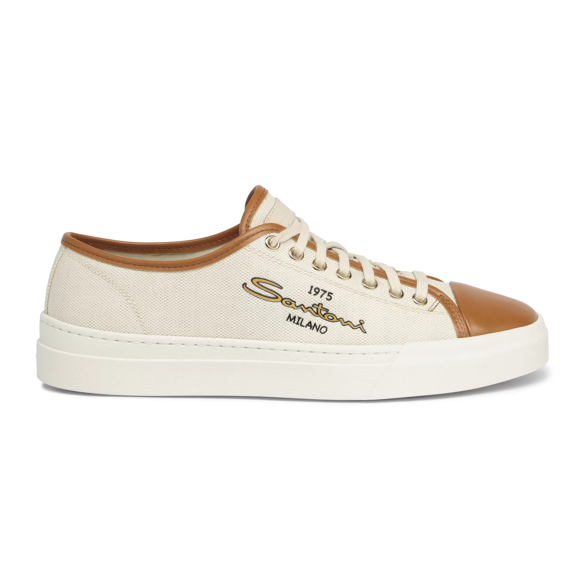 Store Sneaker da uomo in canvas e pelle marrone Vedi tutte le calzature | Sneakers