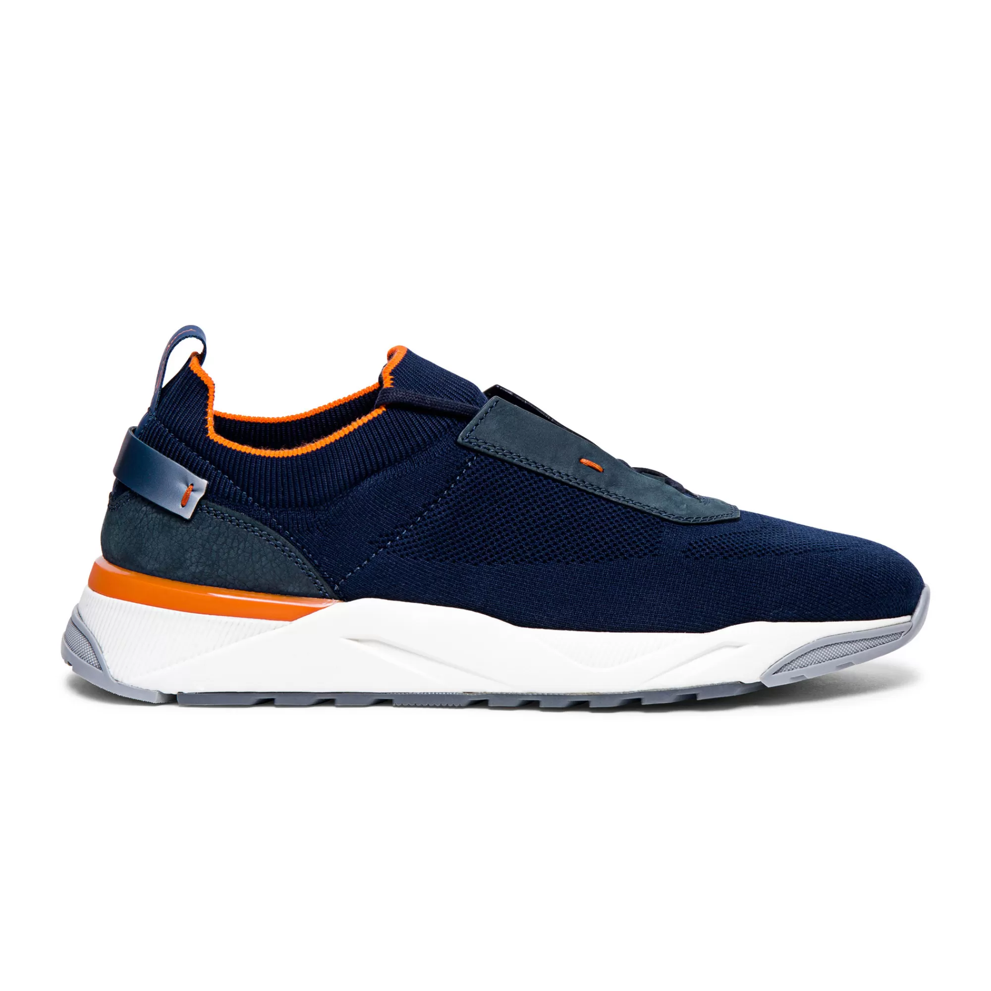 Cheap Sneaker da uomo in maglia stretch e nabuck blu Vedi tutte le calzature | Sneakers