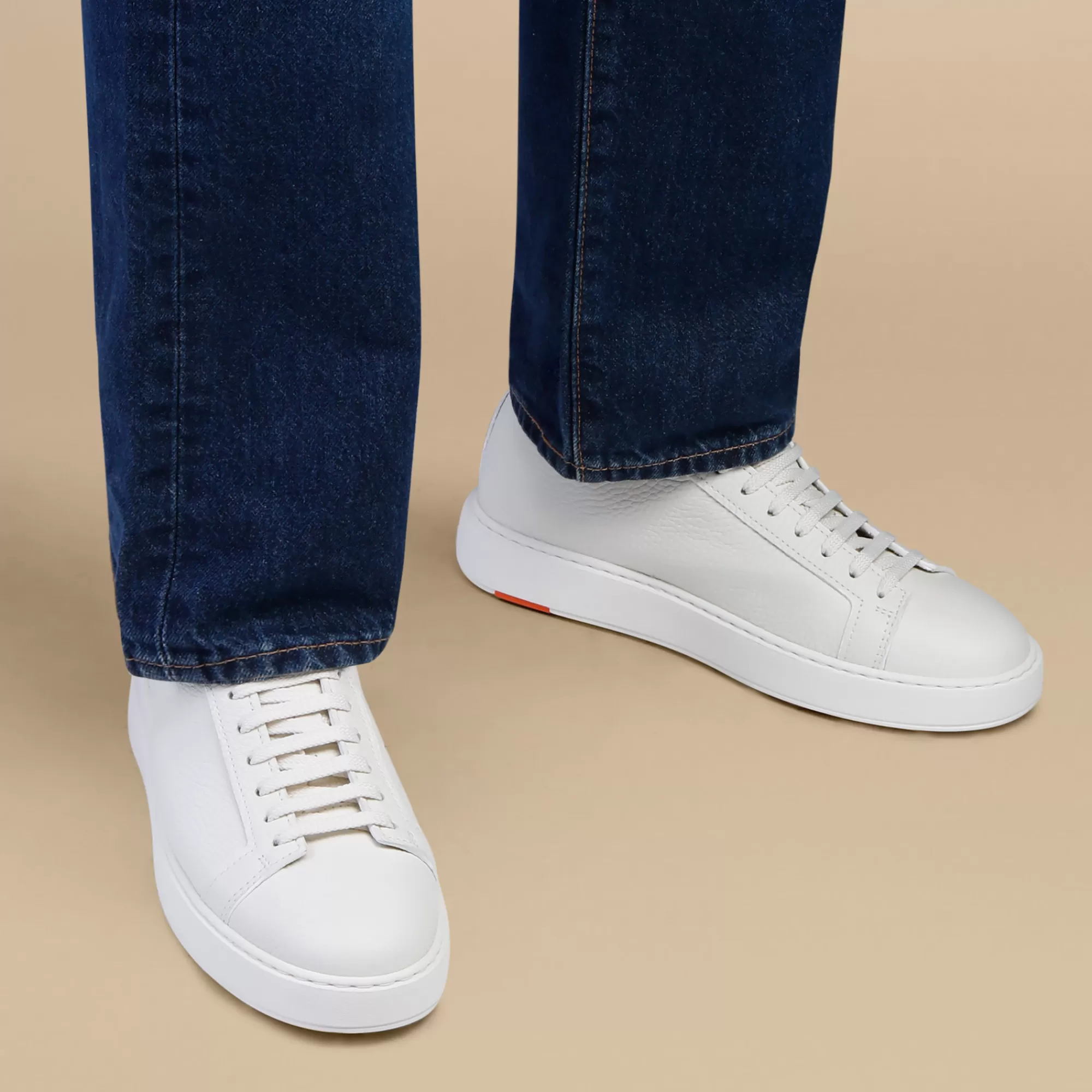 Clearance Sneaker da uomo in pelle bottalata bianca | SUGGERIMENTI Vedi tutte le calzature | Sneakers