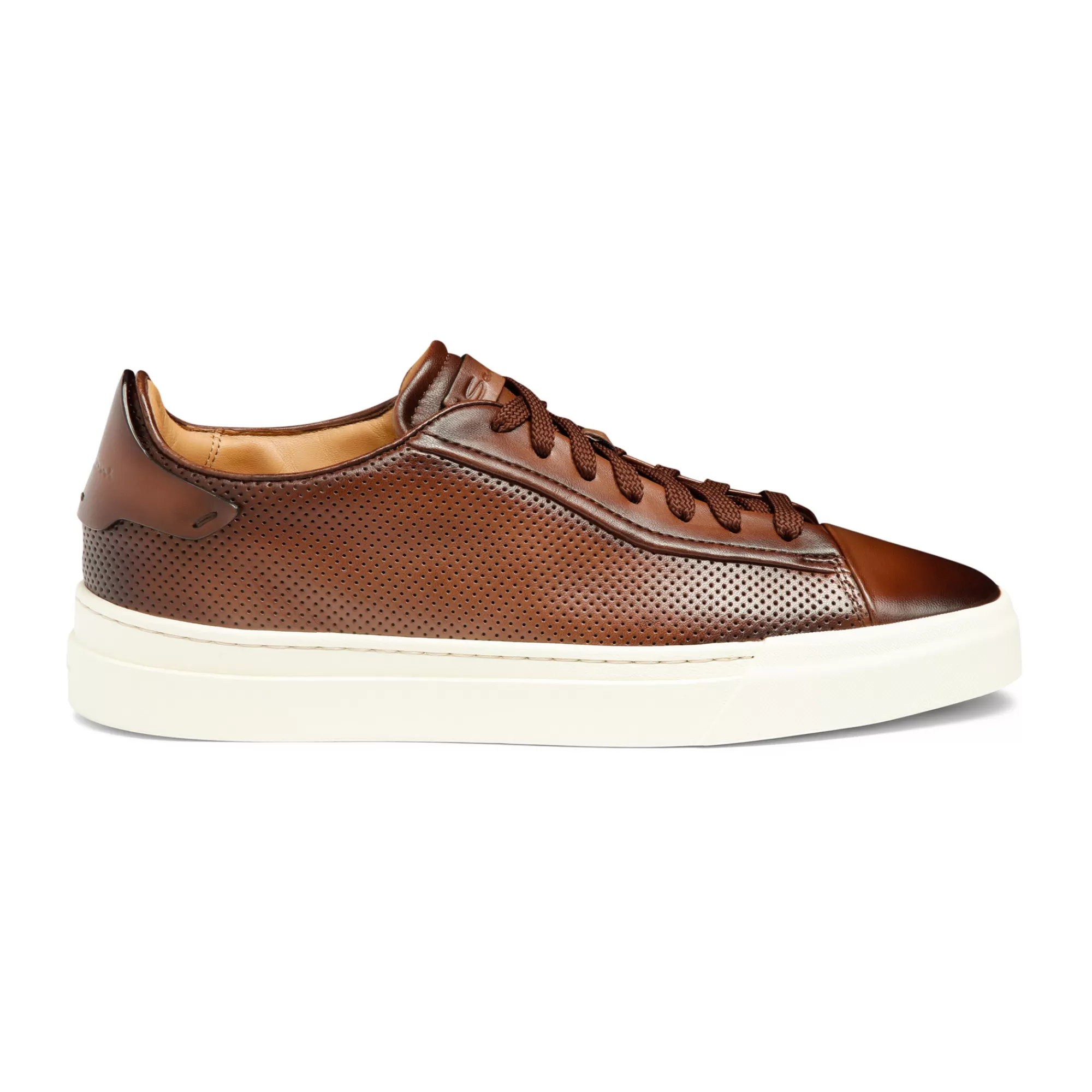 Sale Sneaker effetto traforato da uomo in pelle anticata marrone | SUGGERIMENTI Vedi tutte le calzature | Sneakers