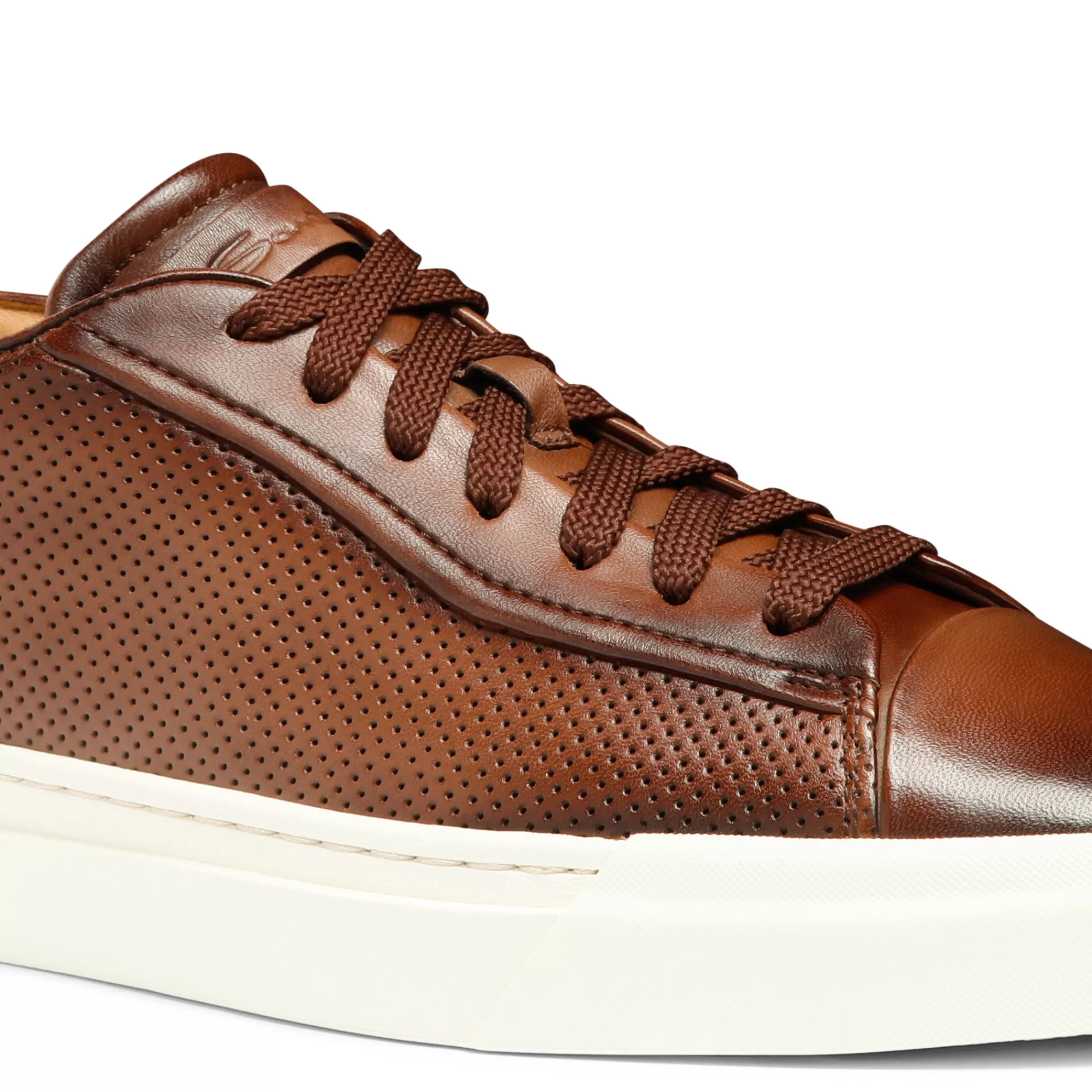 Sale Sneaker effetto traforato da uomo in pelle anticata marrone | SUGGERIMENTI Vedi tutte le calzature | Sneakers