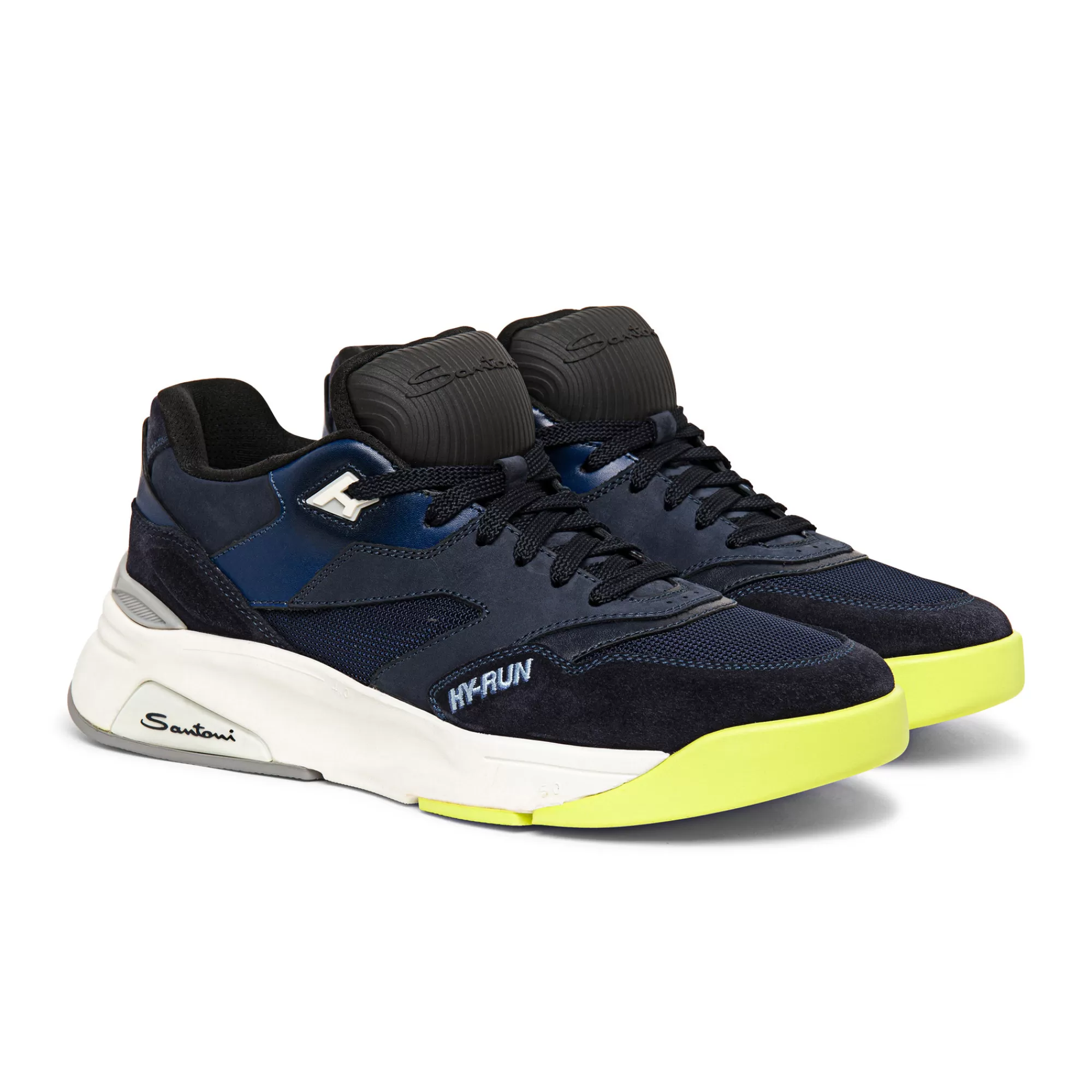 Cheap Sneaker Hy-Run da uomo in pelle e tessuto blu Vedi tutte le calzature | Sneakers