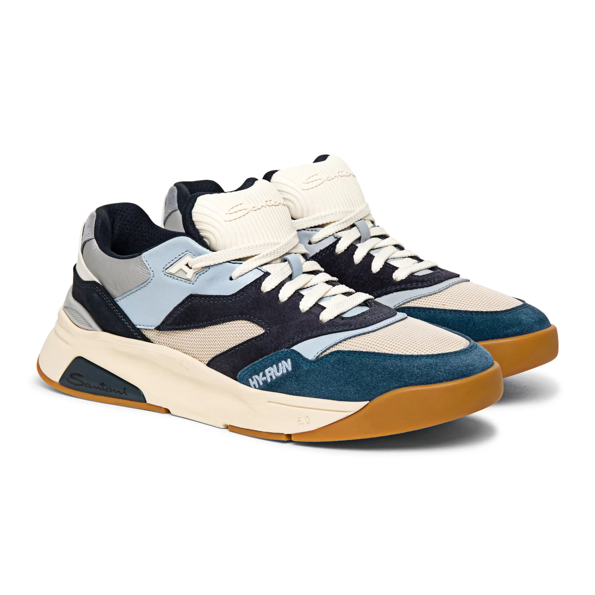 Hot Sneaker Hy-Run da uomo in pelle e tessuto multicolore Vedi tutte le calzature | Sneakers