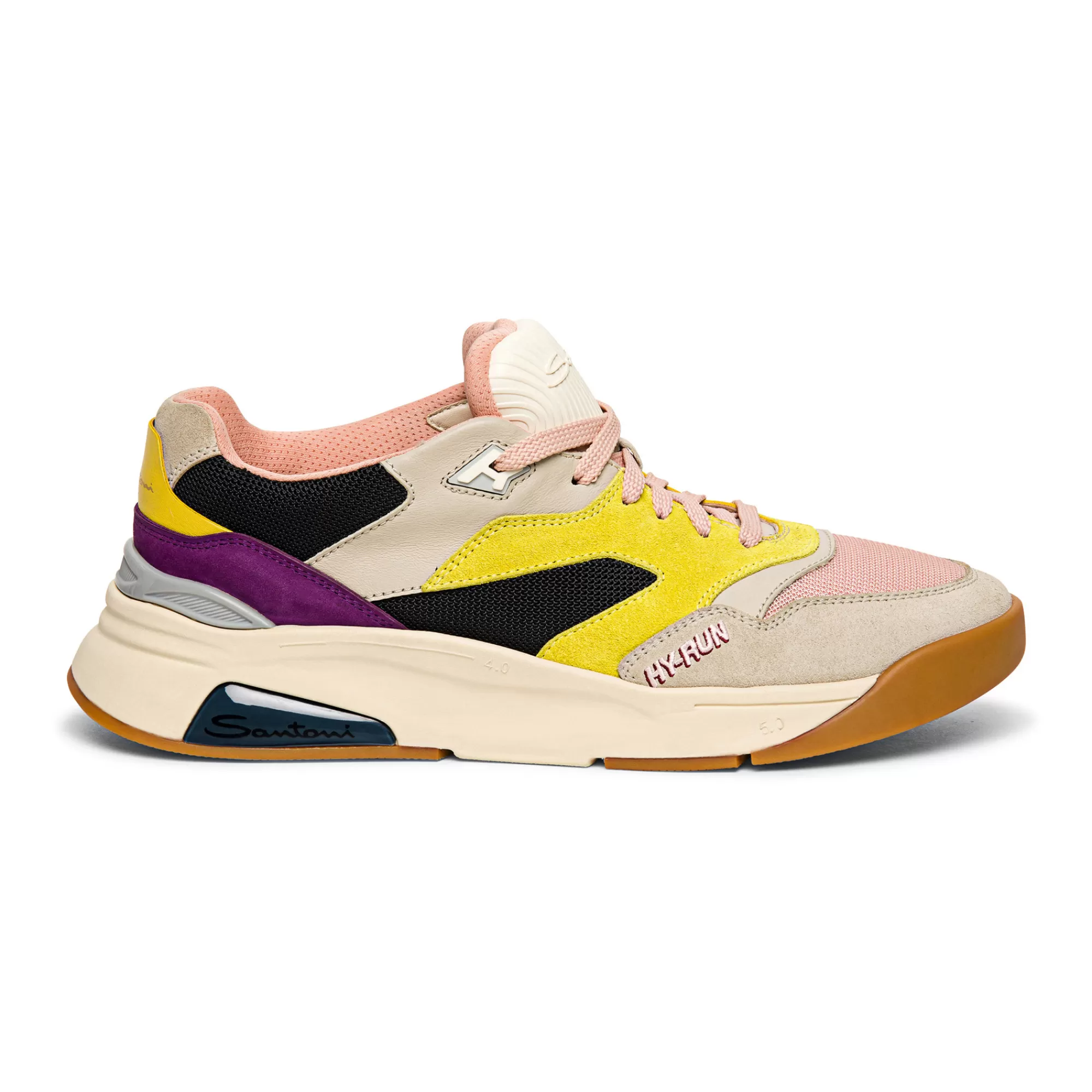 Hot Sneaker Hy-Run da uomo in pelle e tessuto multicolore Vedi tutte le calzature | Sneakers