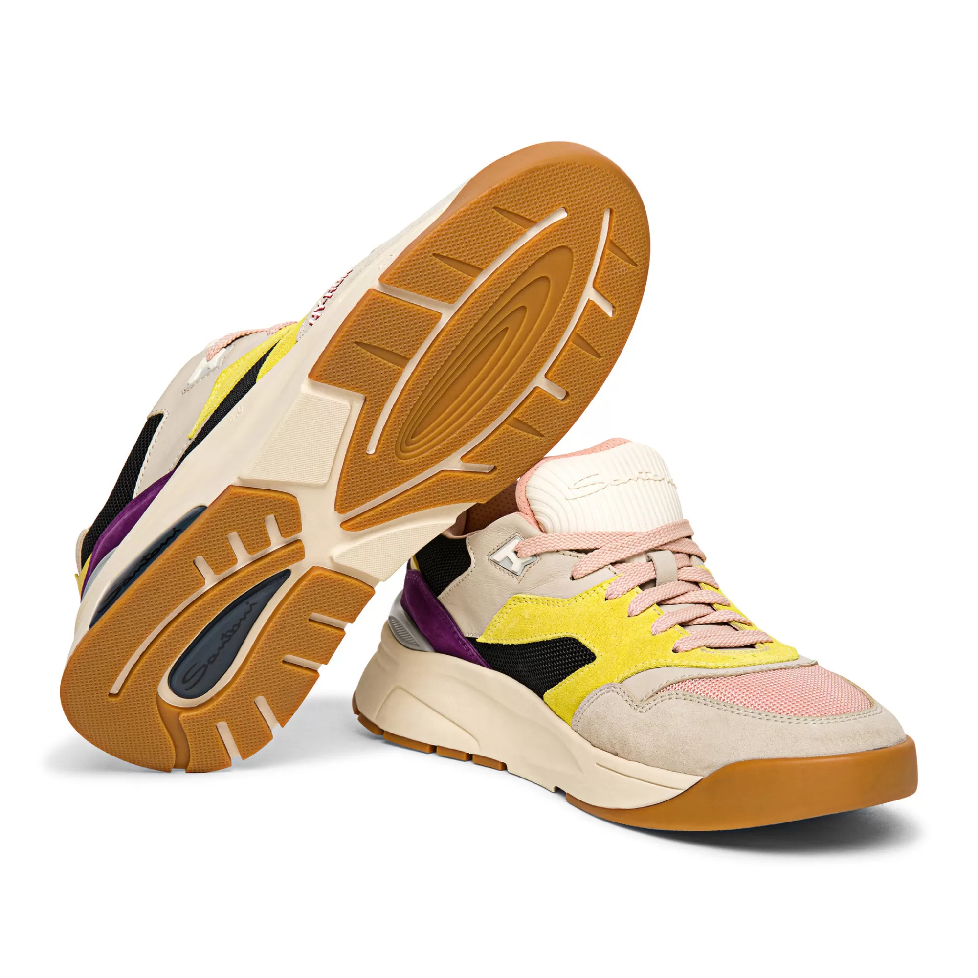 Hot Sneaker Hy-Run da uomo in pelle e tessuto multicolore Vedi tutte le calzature | Sneakers
