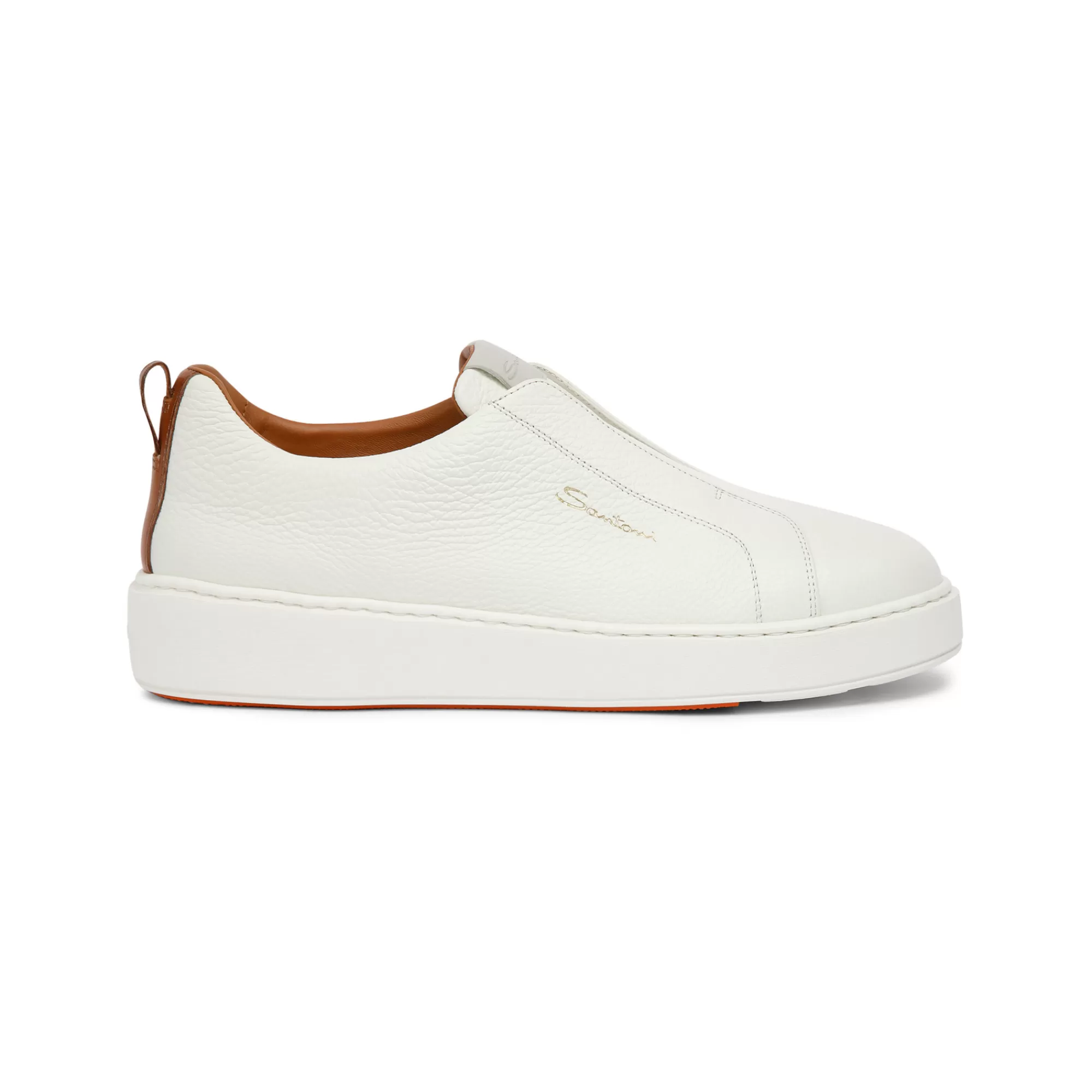 Flash Sale Sneaker slip-on da donna in pelle bottalata bianca Vedi tutte le calzature | Sneakers