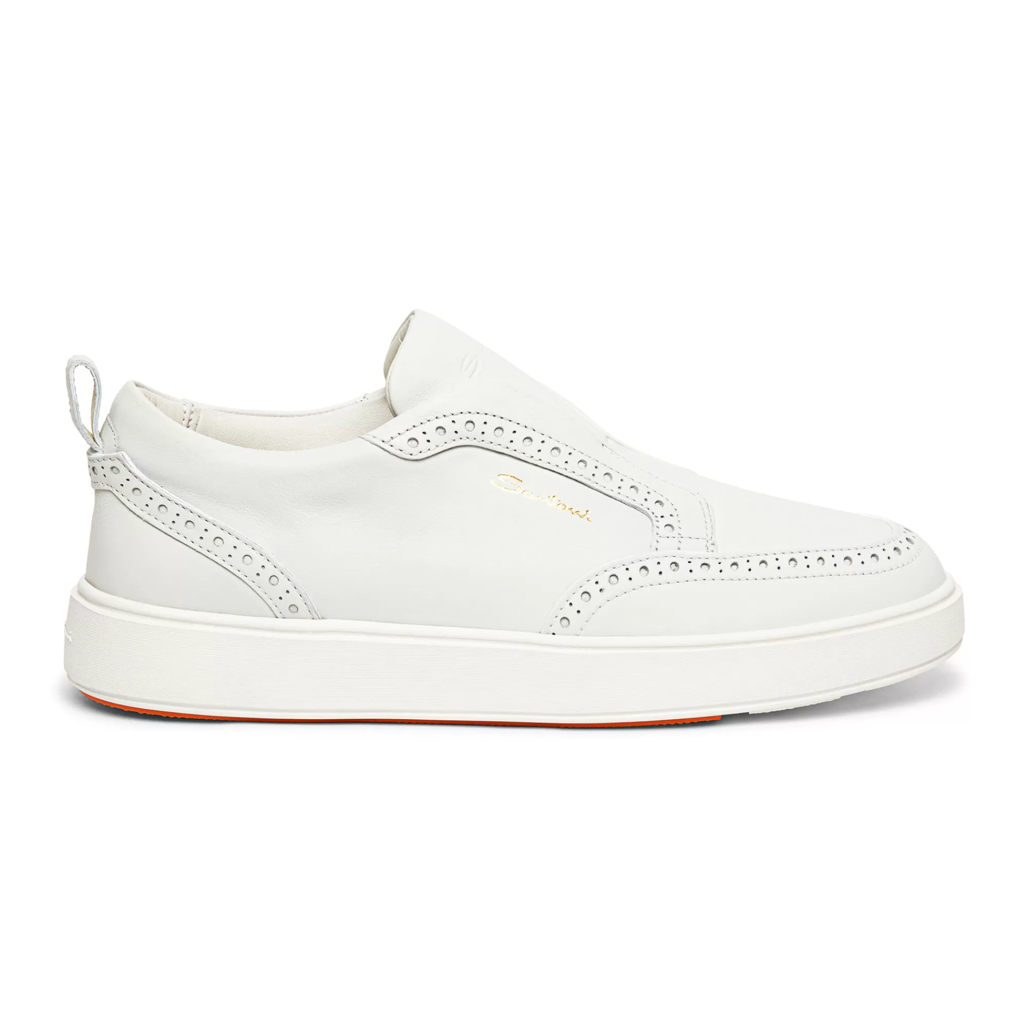 Flash Sale Sneaker slip-on da uomo in pelle bianca Vedi tutte le calzature | Sneakers