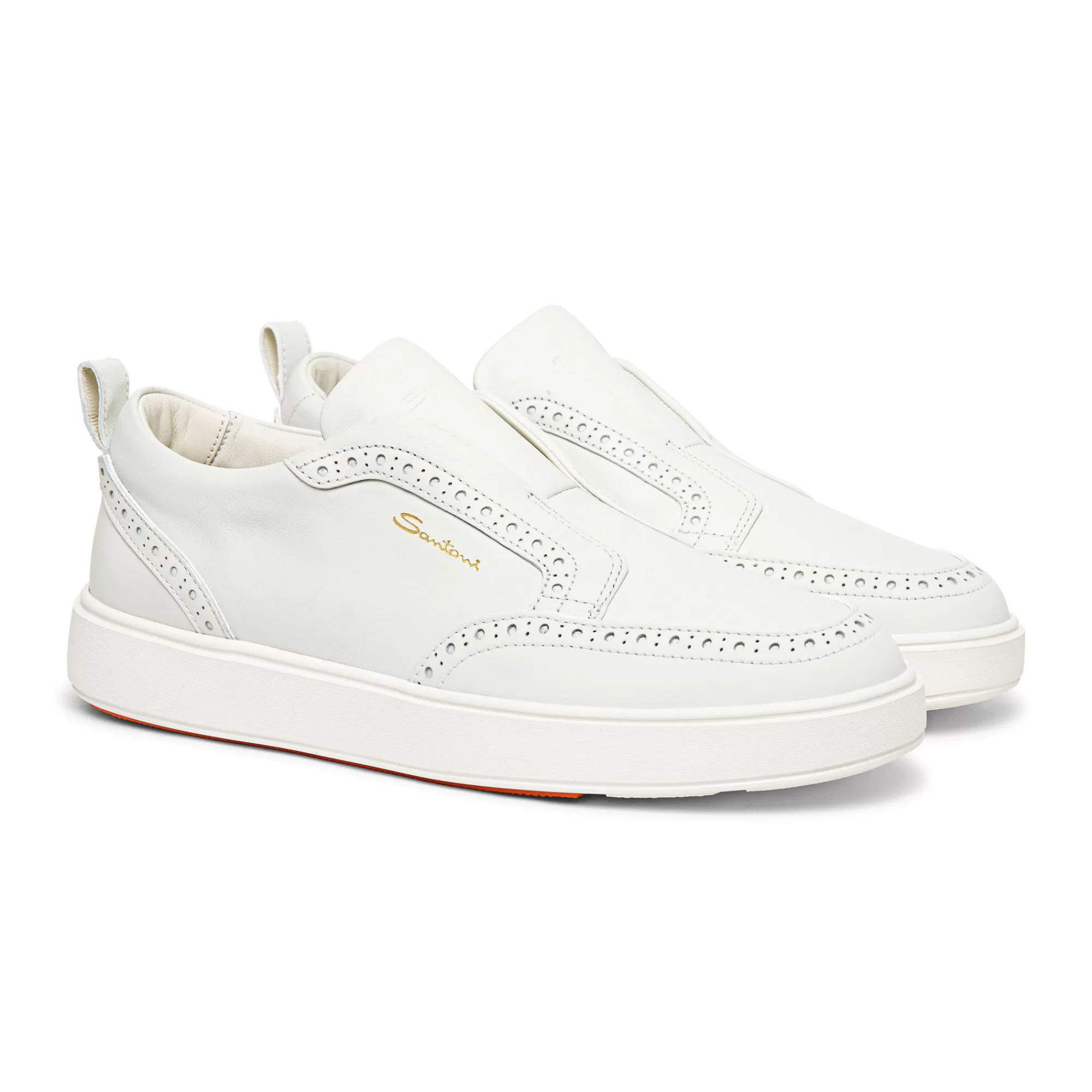 Flash Sale Sneaker slip-on da uomo in pelle bianca Vedi tutte le calzature | Sneakers