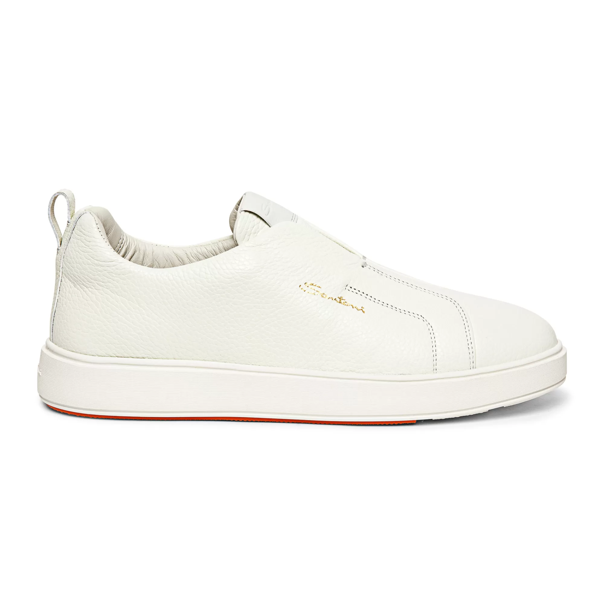 New Sneaker slip-on da uomo in pelle bottatala bianca Vedi tutte le calzature | Sneakers