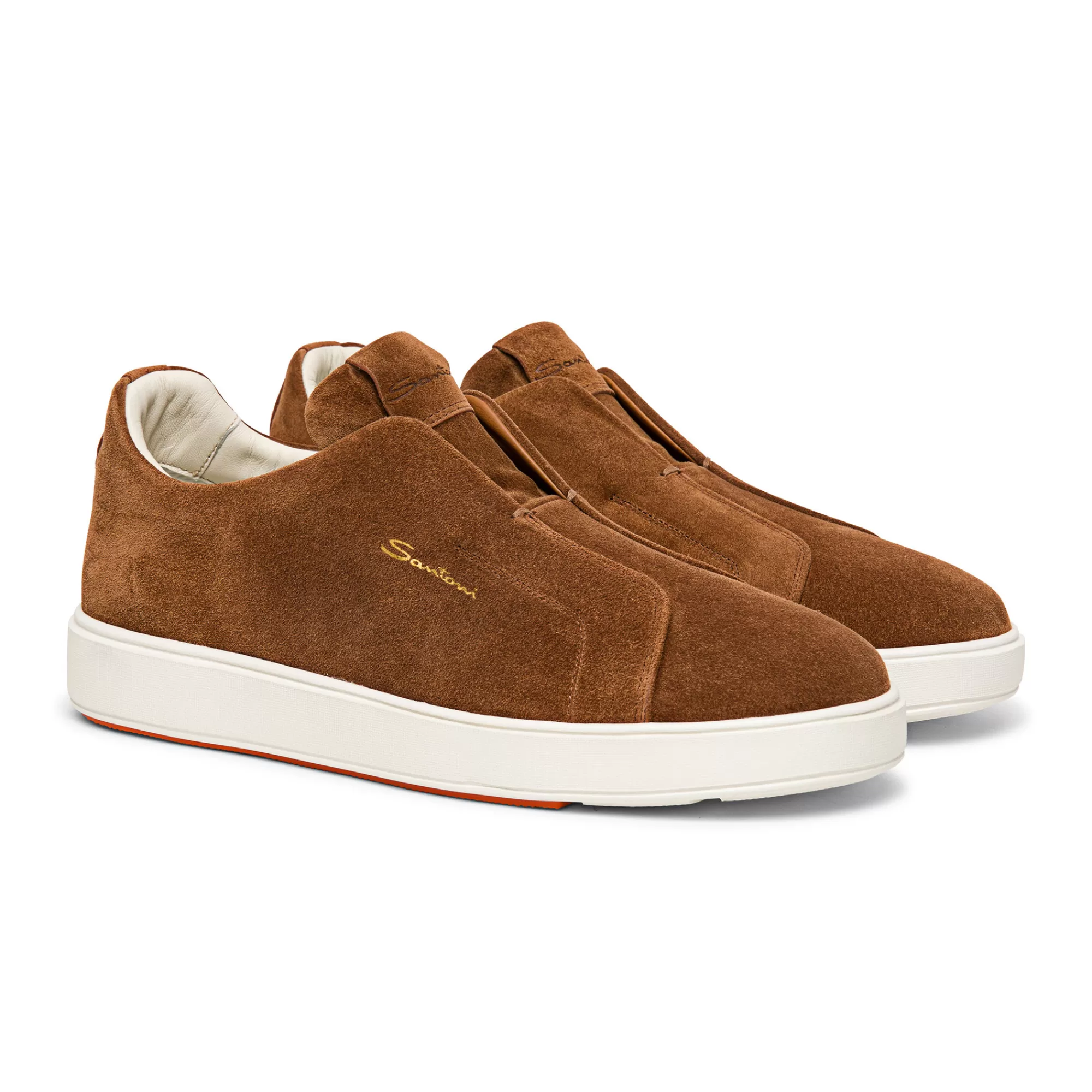 Discount Sneaker slip-on da uomo in suede marrone Vedi tutte le calzature | Sneakers