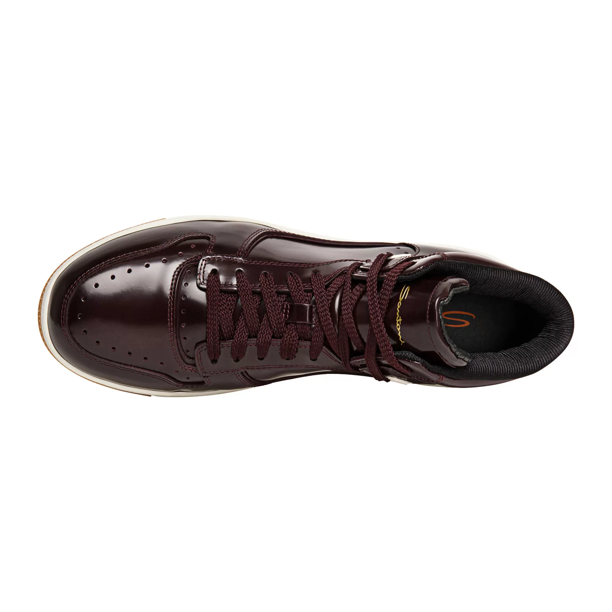 Flash Sale Sneaker Sneak-air alta da uomo in pelle lucida bordeaux Vedi tutte le calzature | Sneakers