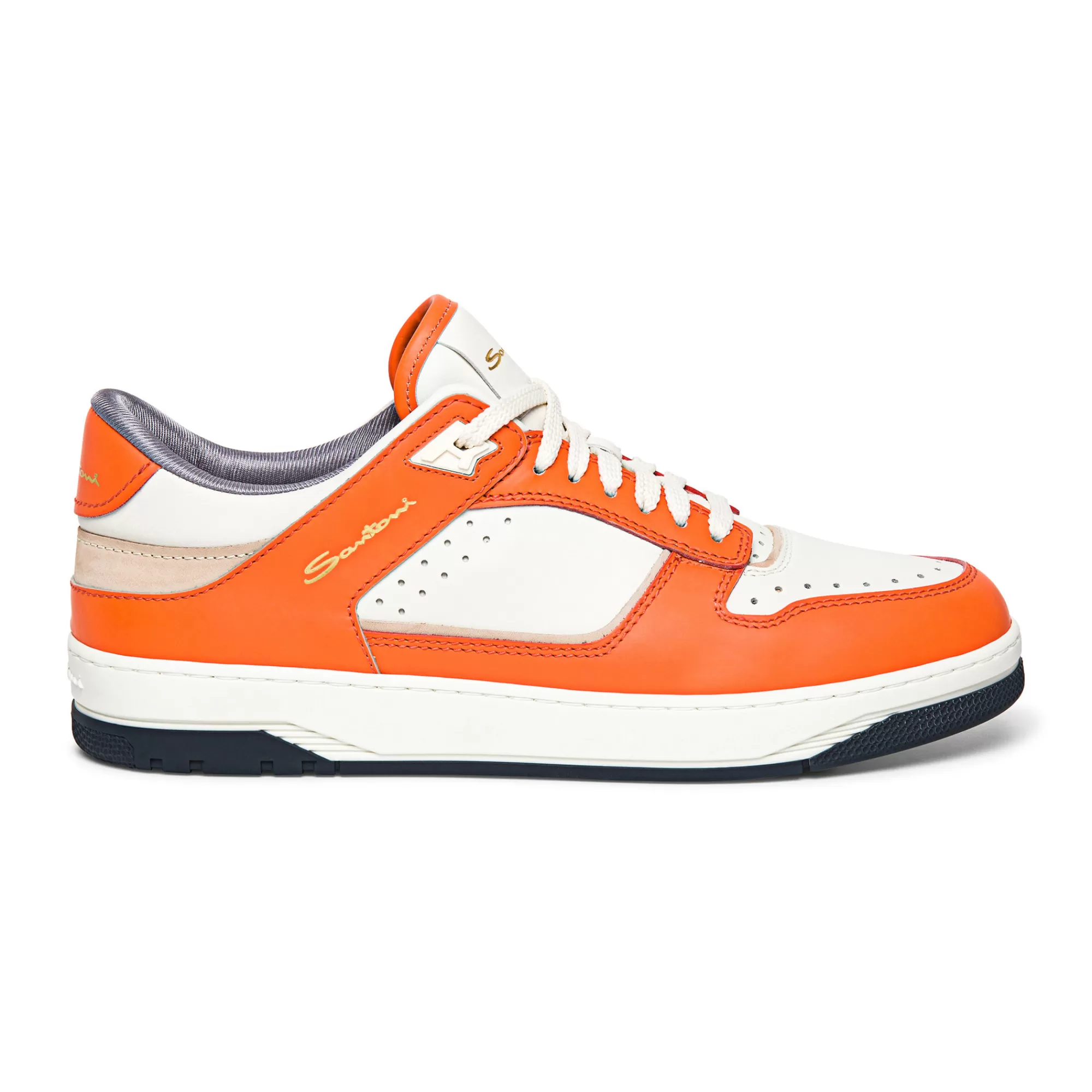 Fashion Sneaker Sneak-Air da uomo in pelle bianca e arancione Vedi tutte le calzature | Sneakers