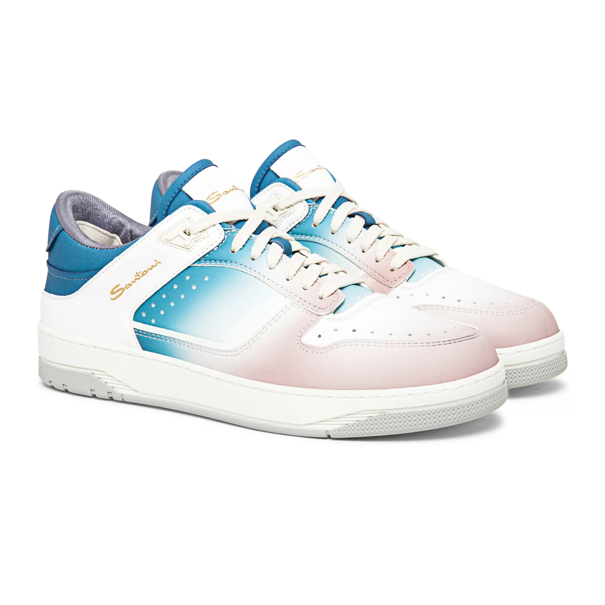 Shop Sneaker Sneak-Air da uomo in pelle blu, bianca e rosa Vedi tutte le calzature | Sneakers