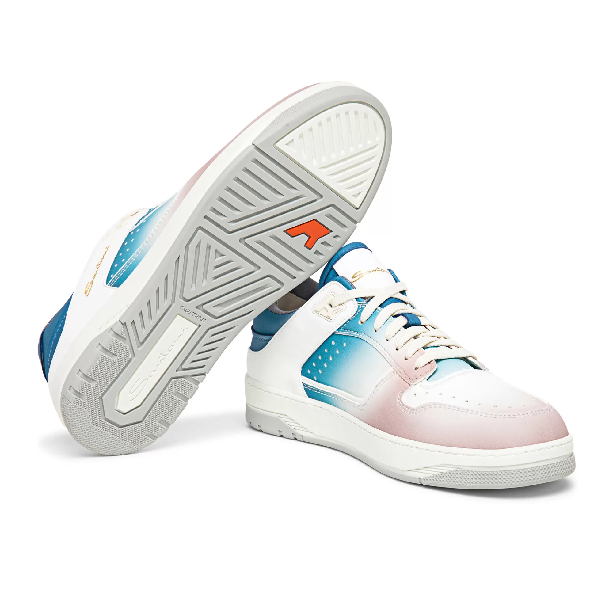 Shop Sneaker Sneak-Air da uomo in pelle blu, bianca e rosa Vedi tutte le calzature | Sneakers