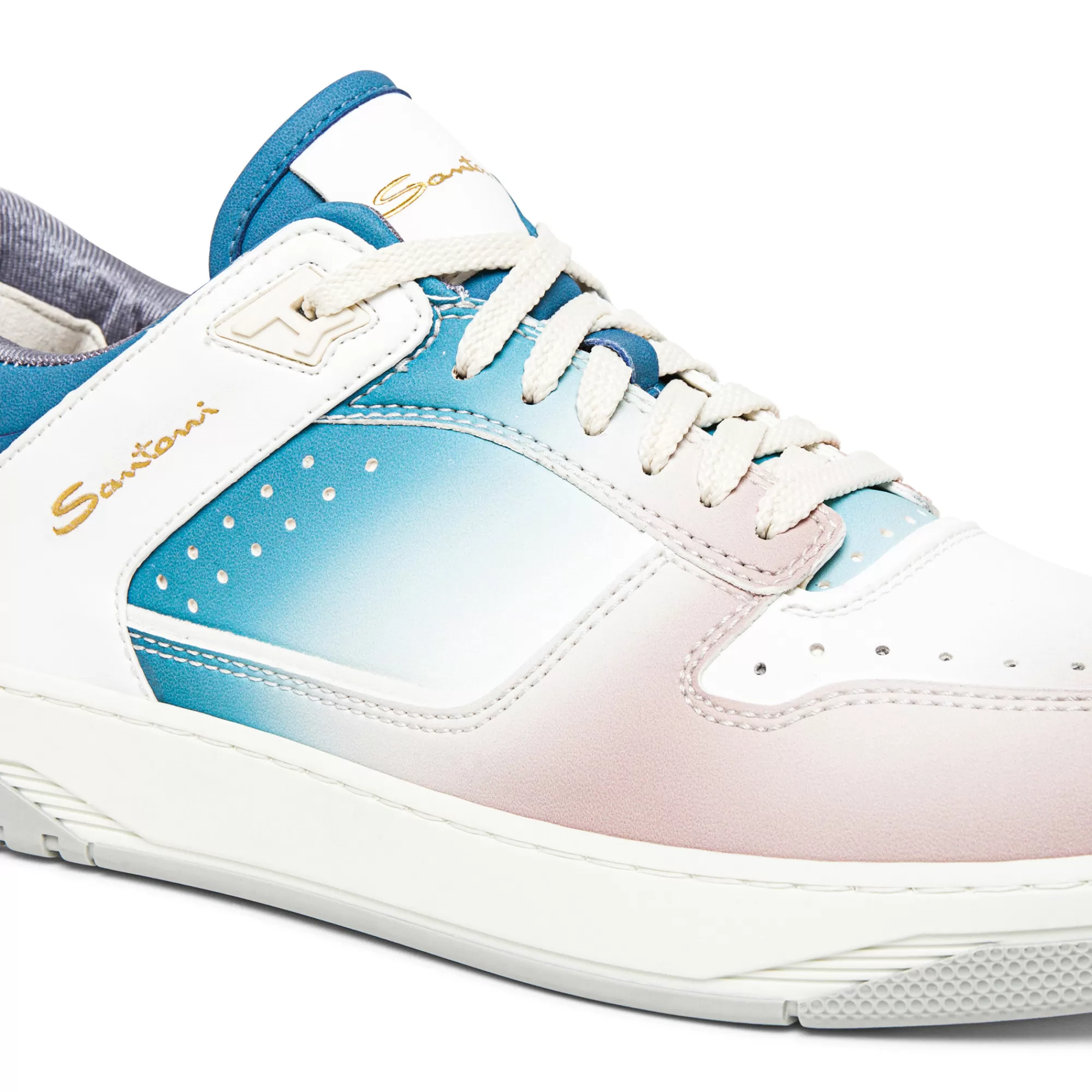 Shop Sneaker Sneak-Air da uomo in pelle blu, bianca e rosa Vedi tutte le calzature | Sneakers